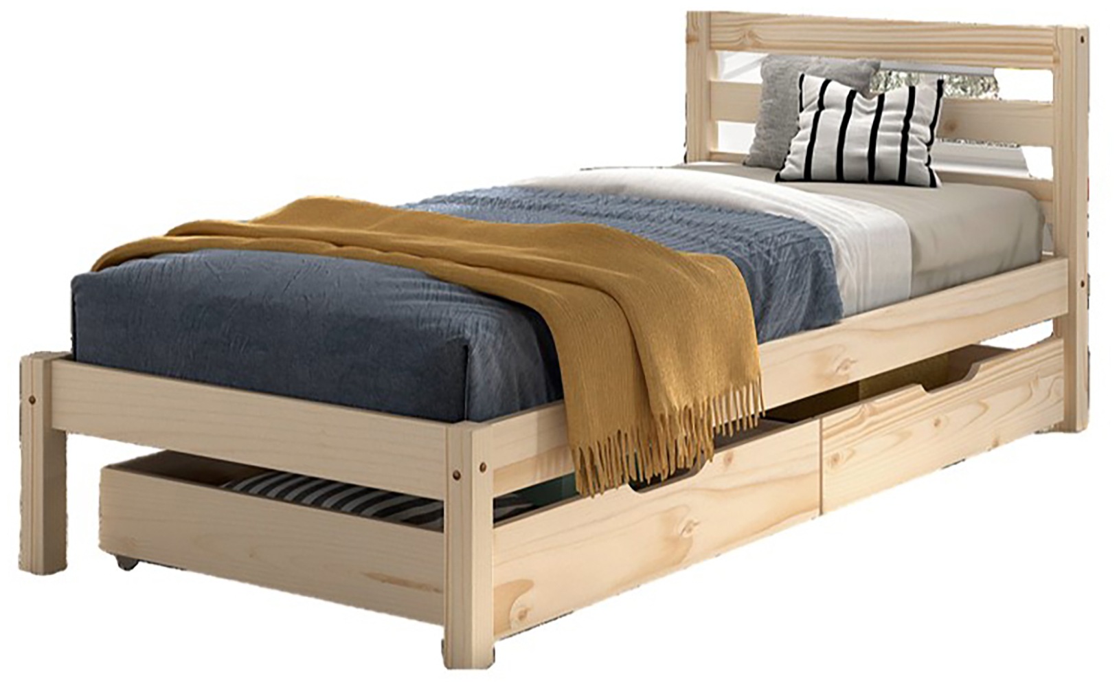Vipack Massivholzbett "Pino, universell einsetzbar, gradliniges Design, Mad günstig online kaufen