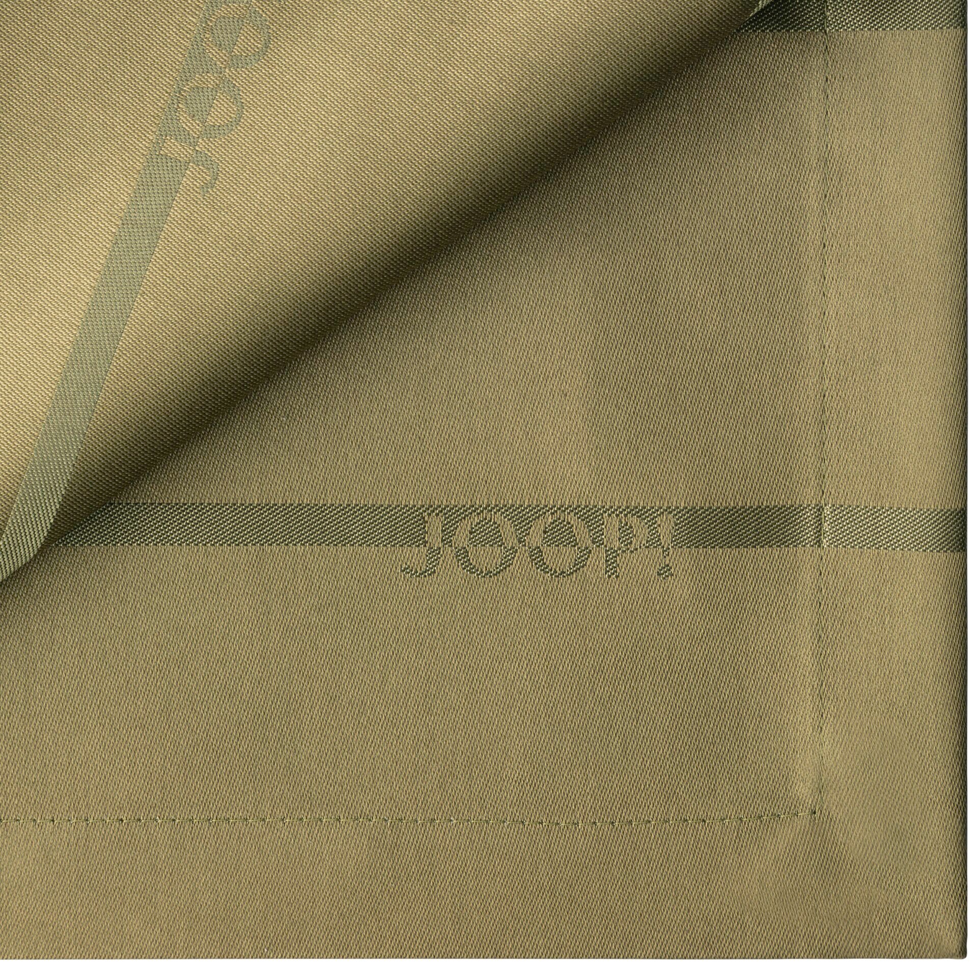 Joop! Stoffserviette Logo-Muster STRIPES«, 2 St.), (Set, kaufen | cm BAUR »LOGO 50x50 im Streifen-Design, mit elegantem JOOP