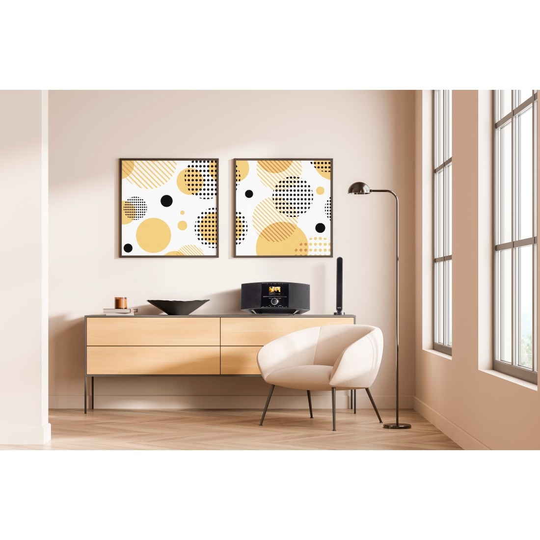 Hama Innenantenne »Antenne für DAB+, DAB, UKW (aktiv, 30dB Verstärkung)«, DAB+ für Innenbereich, Verstärkung 30 dB, Zimmerantenne