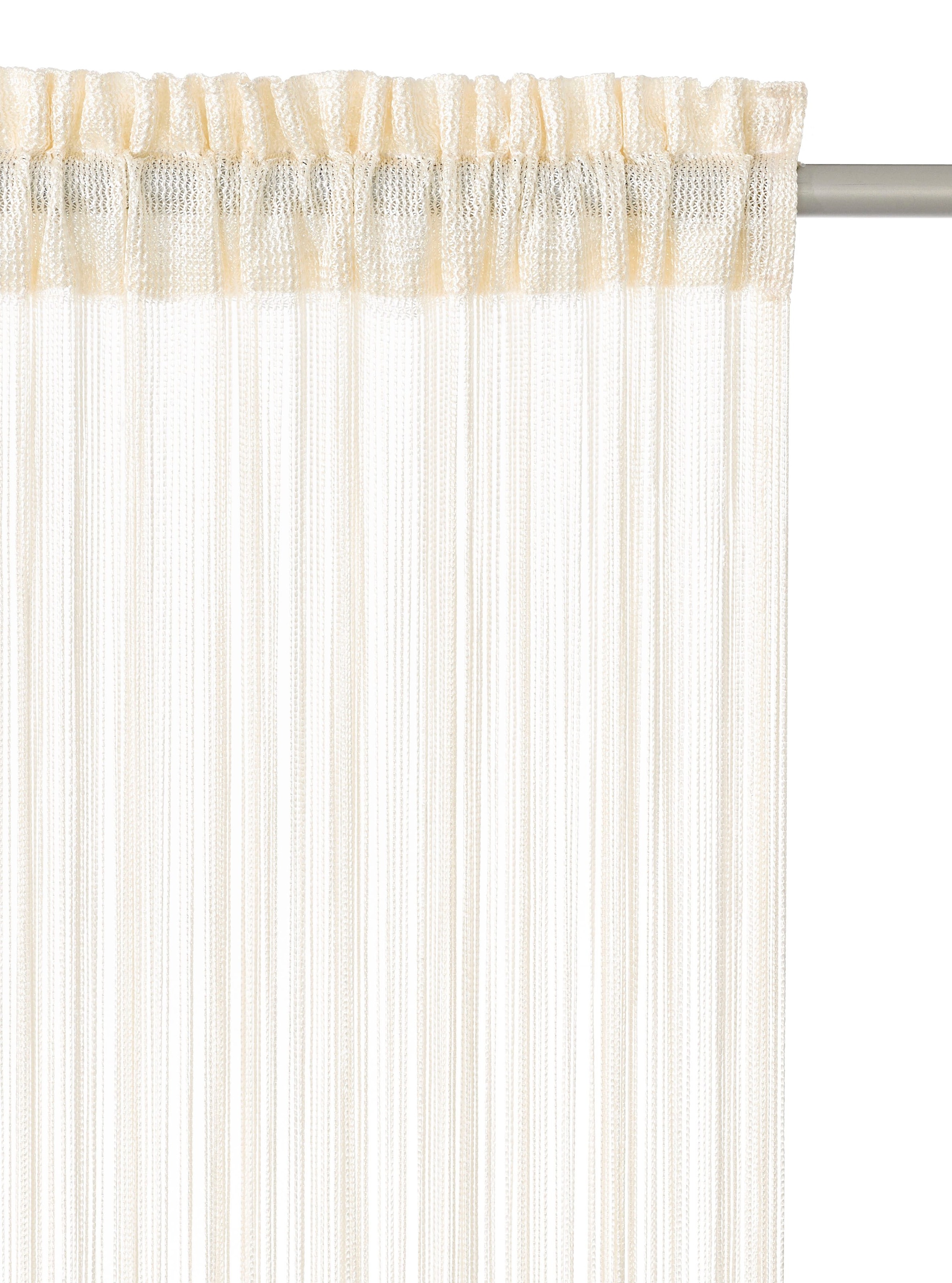 my home Fadenvorhang »Fao-Uni«, (1 St.), Kräuselband, multifunktional,  transparent, Polyester, pflegeleicht bestellen | BAUR