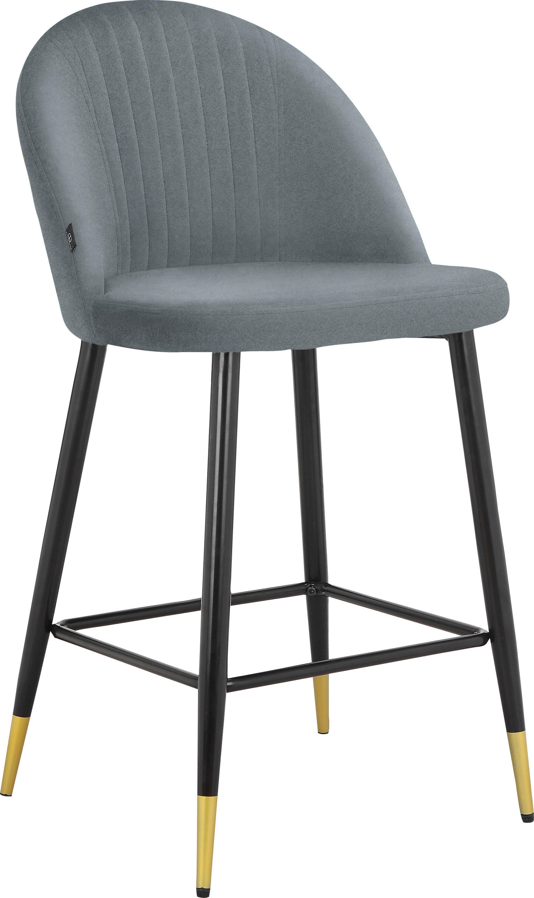 OTTO home Bistrostuhl "Embrosse" () 2 Stk.mit Sitz und Rücken gepolstert, in schönem Velourstoff, Sitzhöhe 65 cm