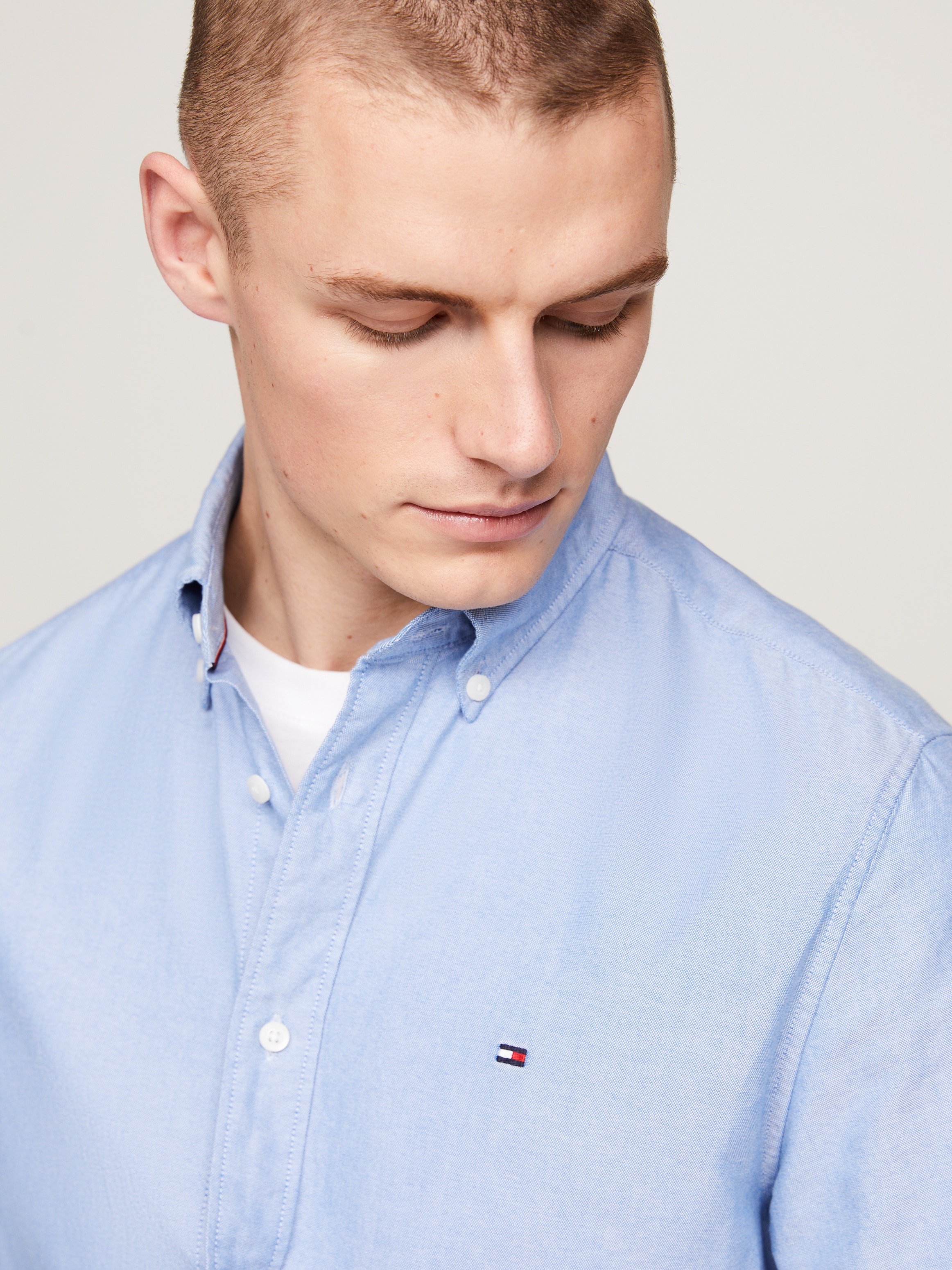 Tommy Hilfiger Langarmhemd »SOLID HERITAGE OXFORD RF SHIRT«