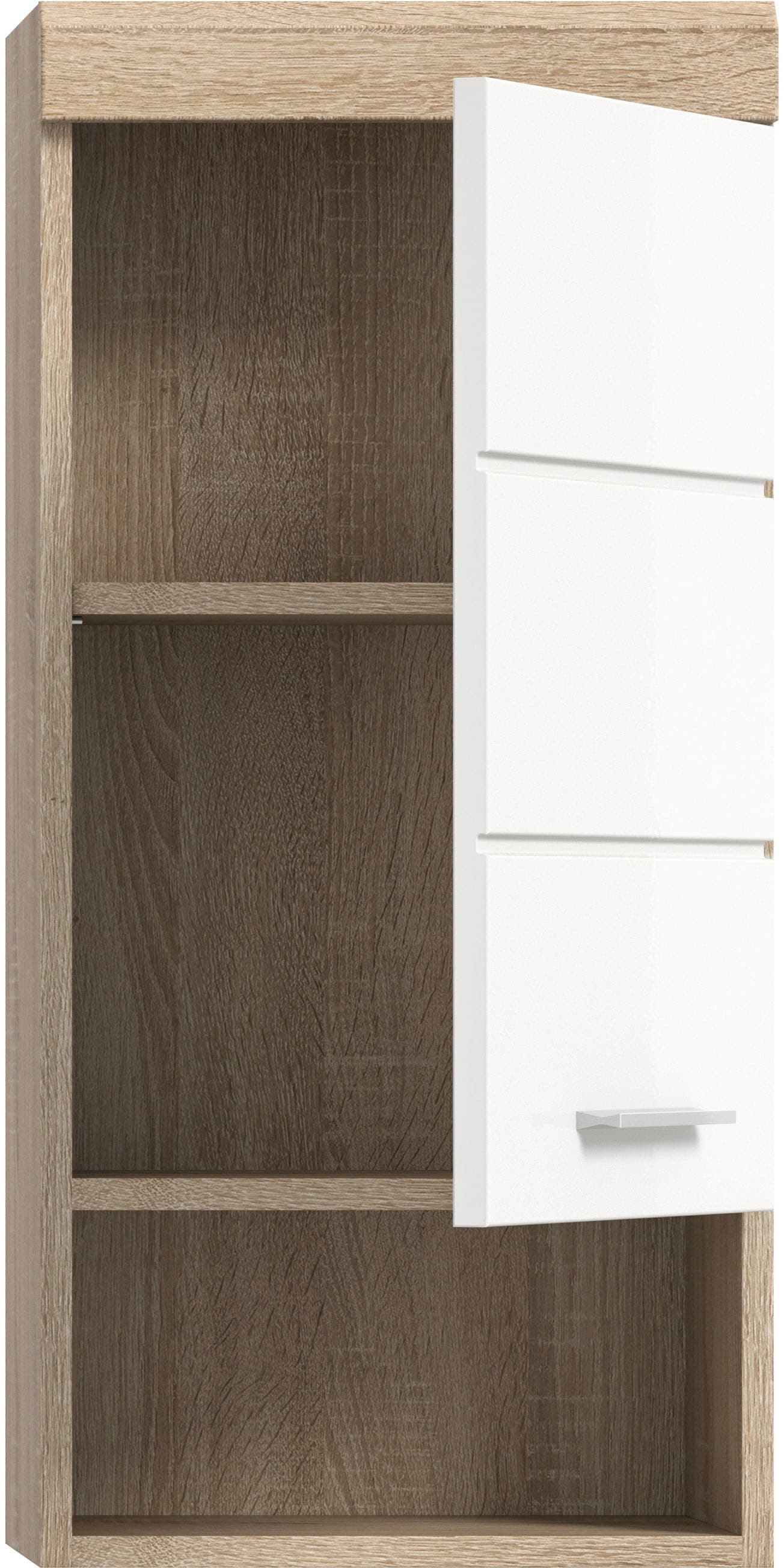 welltime Hängeschrank »SIENA, Breite 37cm, 1 Tür, 1 offenes Fächer, 1 Einlegeboden, MDF-Front« TOPSELLER!, 1 Stk. tlg. in verschiedenen Farben erhältlich, Badmöbel, Badschrank, Schrank, Bad