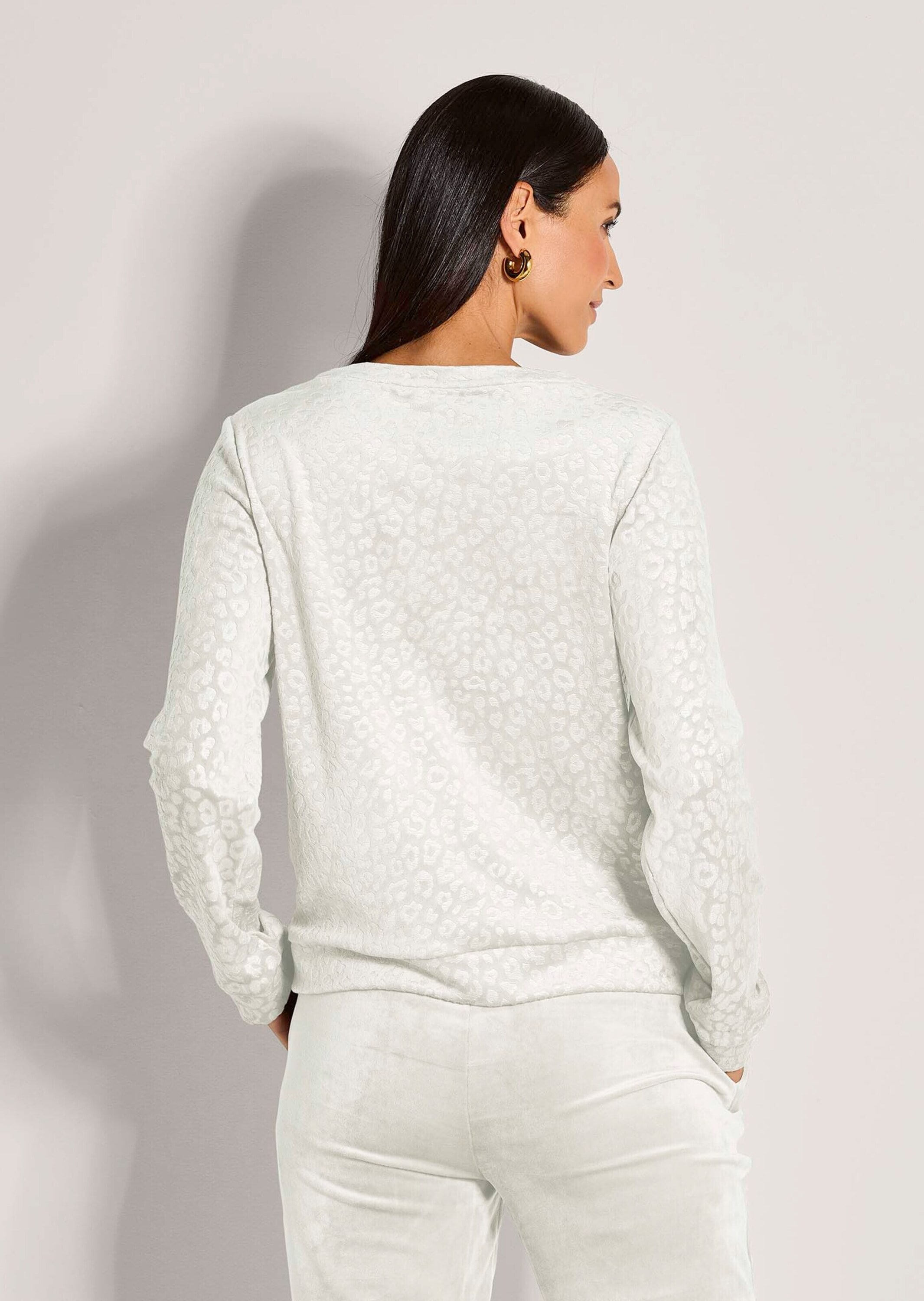 MADELEINE Langarmshirt »Sweatshirt Langarm Animal-Print Pullover«