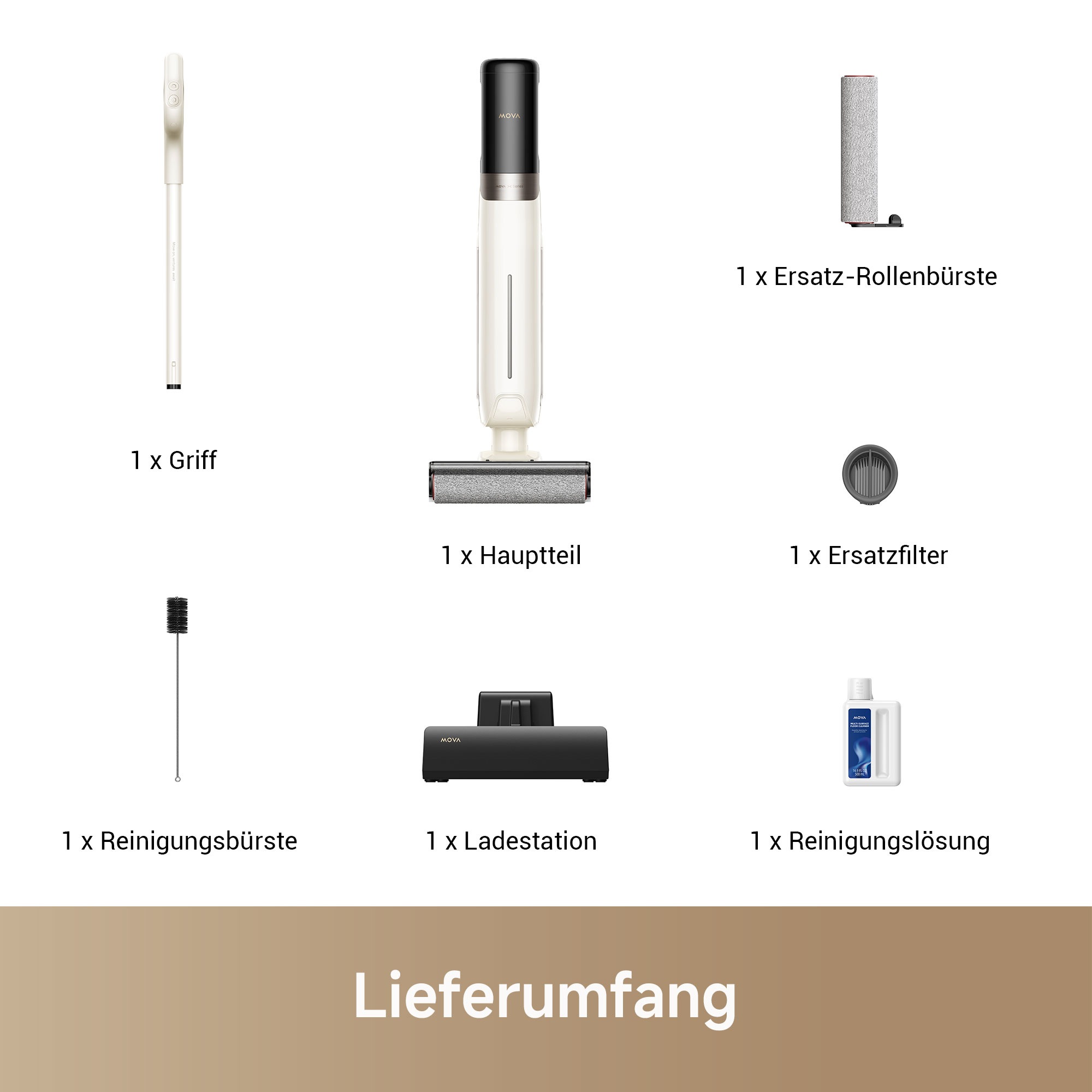 Dreame Nass-Trocken-Sauger »Mova K30«, 18.000Pa Saugleistung / Selbstreinigung / Schmutzerkennung