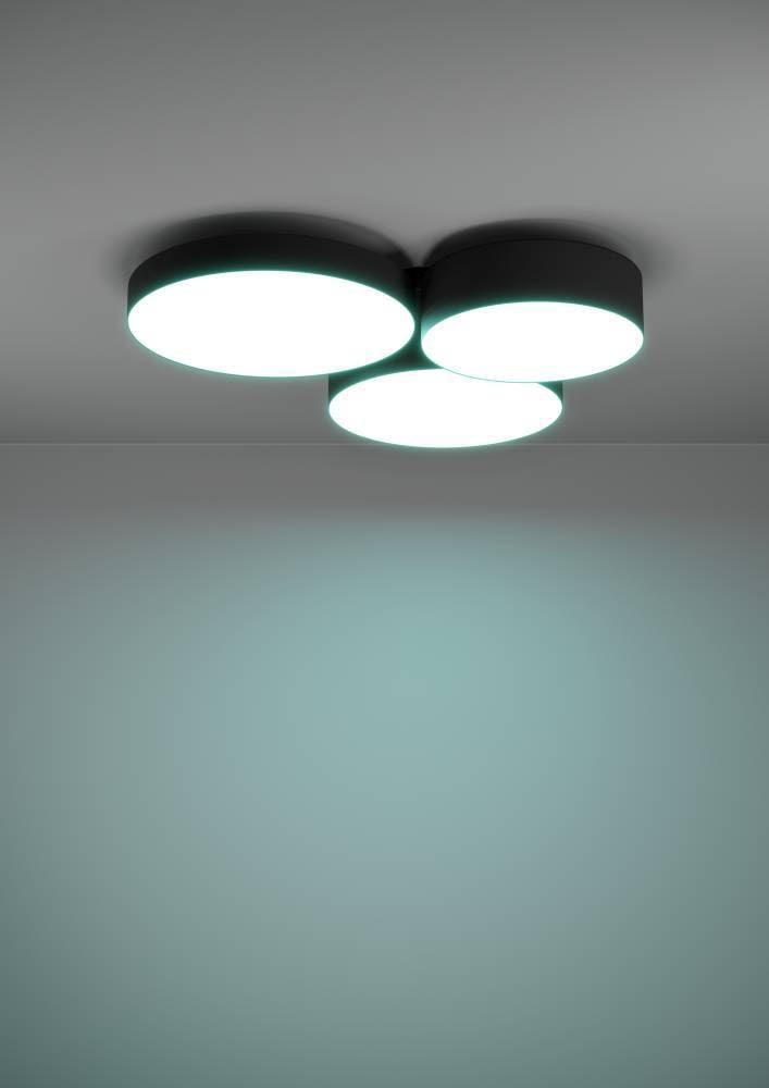 EGLO Deckenleuchte »BARBANO-Z«, 3 flammig, Leuchtmittel LED-Modul | LED fest integriert, ZigBee, App und Sprachsteuerung Alexa, RGB, dimmbar, Deckenlampe