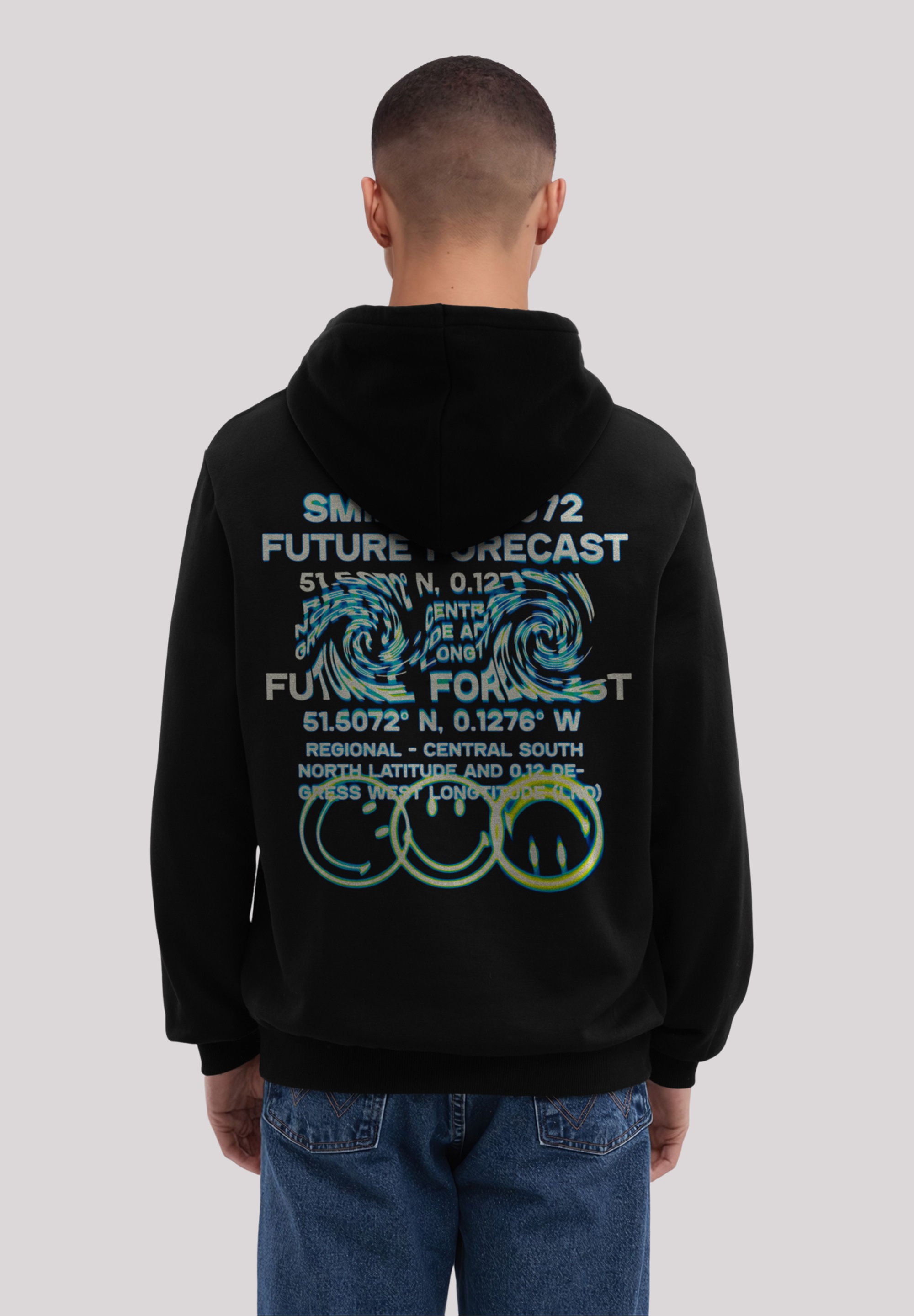 F4NT4STIC Kapuzenpullover »Smiley Originals Future Forecast Streetwear«, Premium Qualität