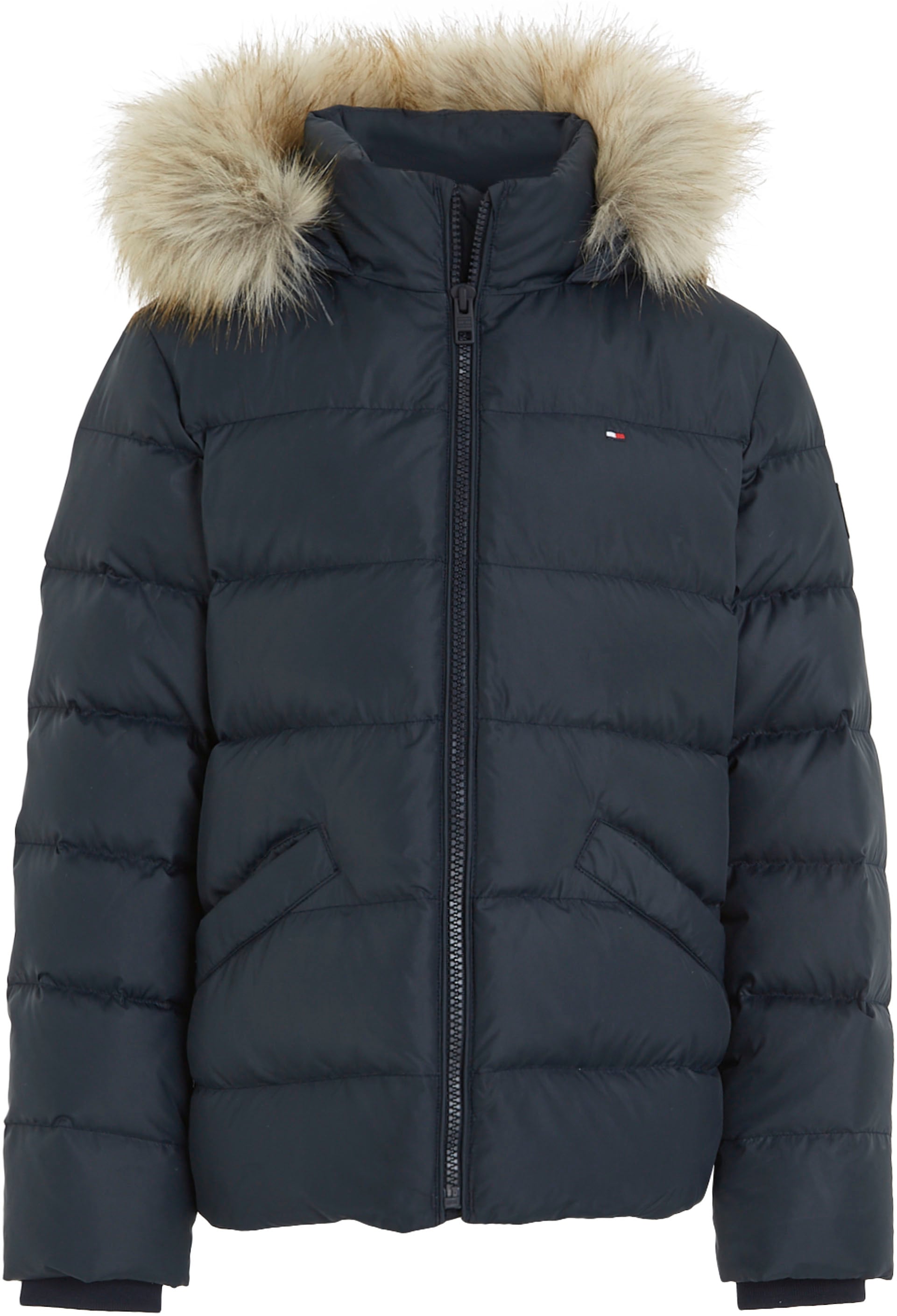 Tommy Hilfiger Daunenjacke »ESSENTIAL Kapuze, mit an Kapuze | HOOD kaufen DOWN Fellimitat online FUR JACKET«, BAUR mit der