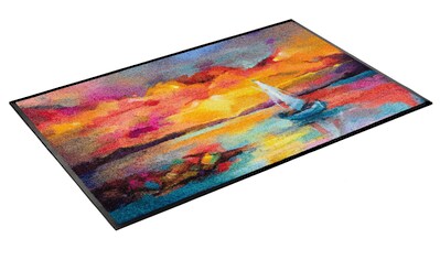 wash+dry by Kleen-Tex Fußmatte »Sunset Boat«, rechteckig, 7 mm Höhe, Schmutzfangmatte,... kaufen