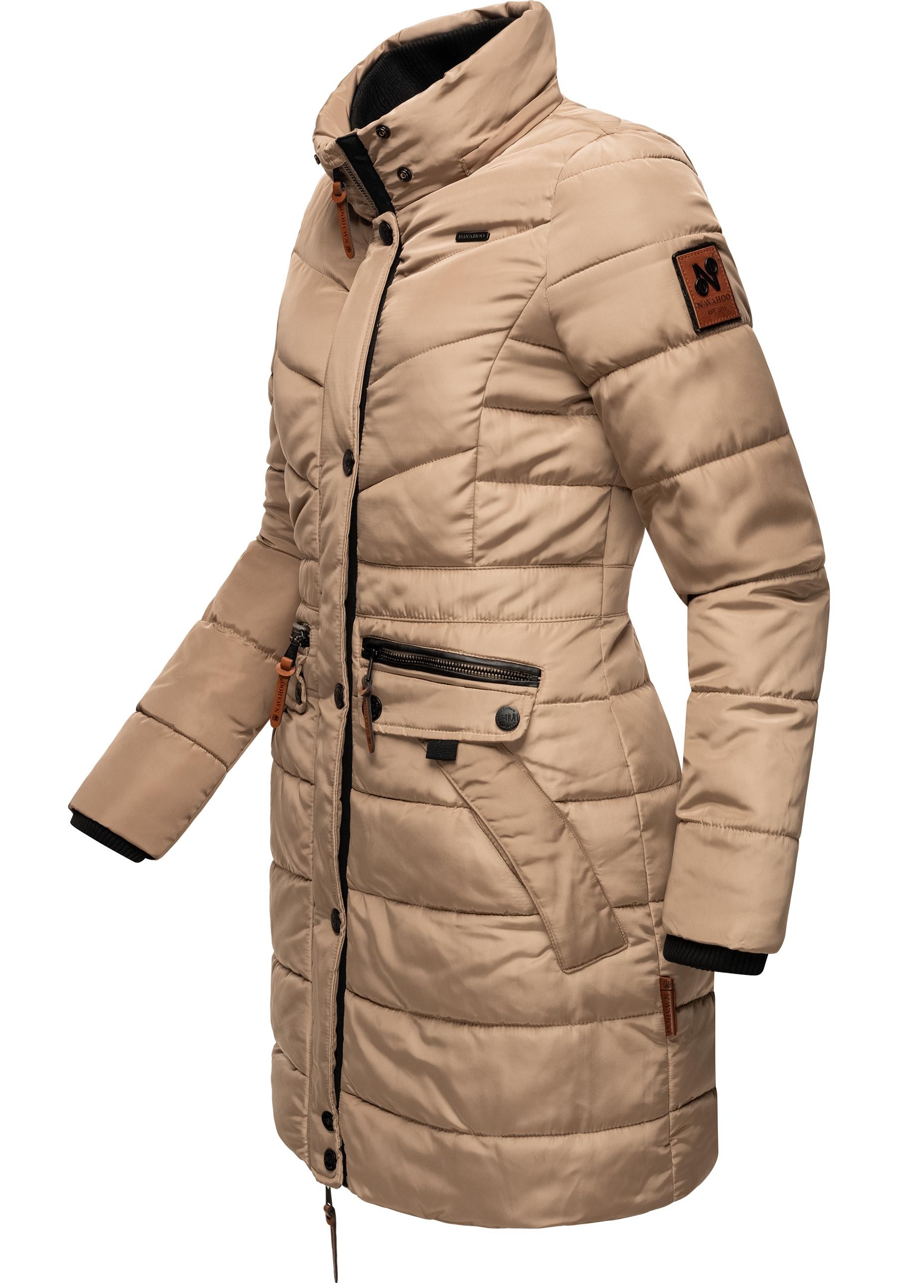 Navahoo Steppmantel »Paula«, stylischer Winter Parka m. edlem Fellimitat