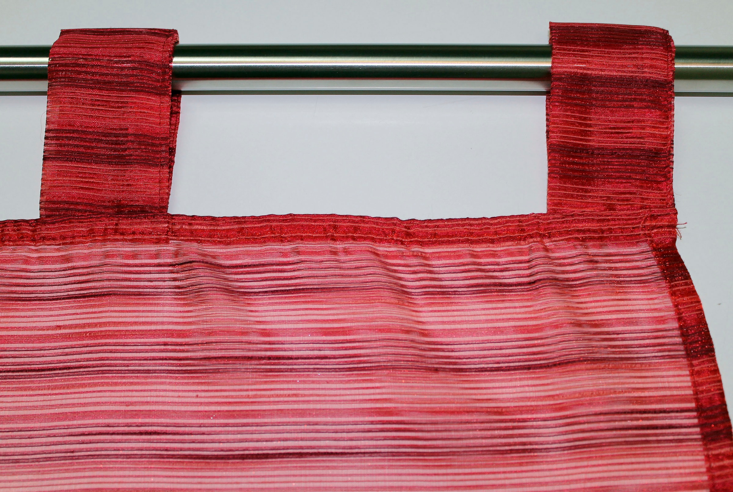 HOSSNER - ART OF HOME DECO Gardine »Egelsee«, (1 St.), Schlaufenschal im zeitlosen Design