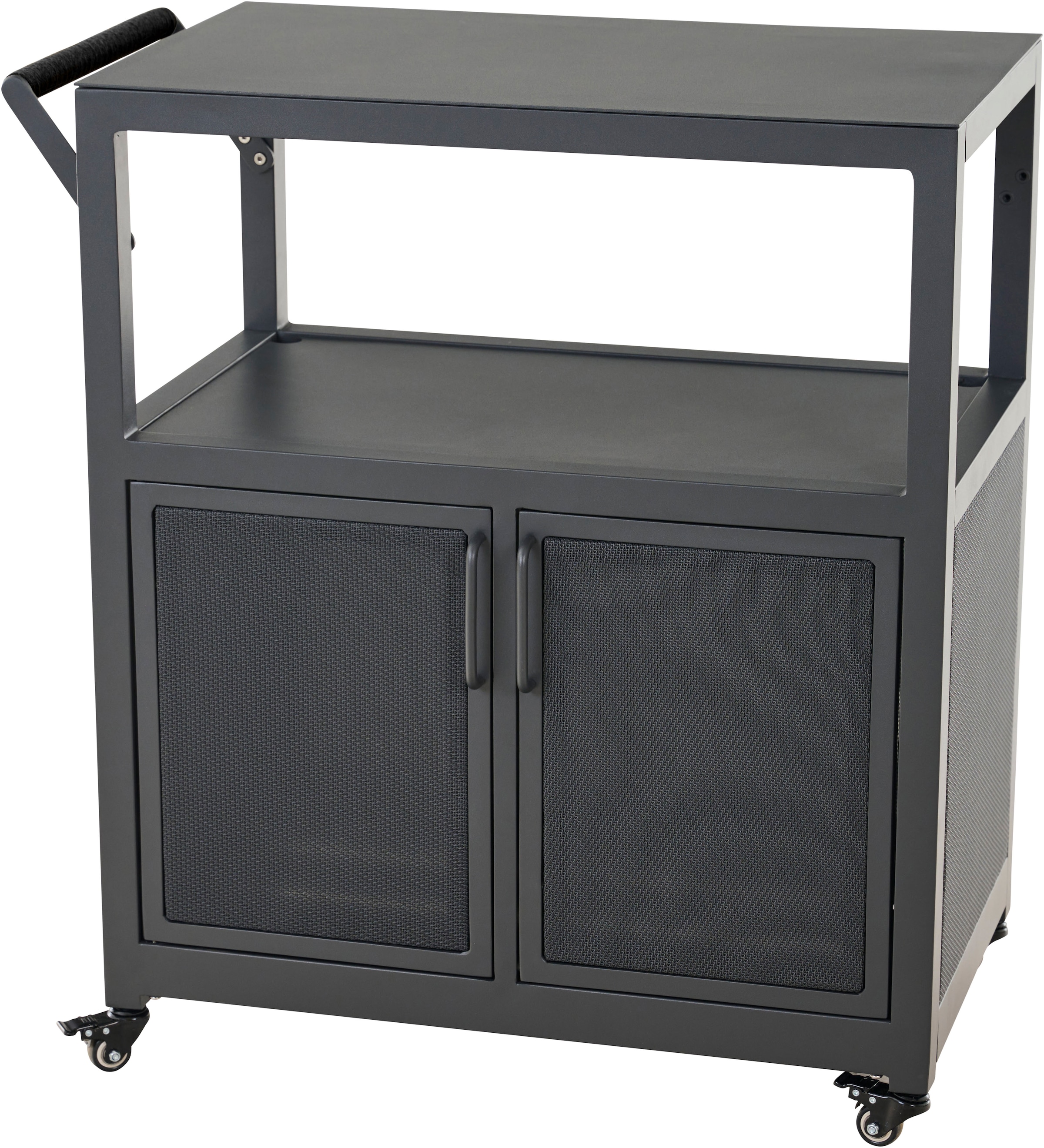 Siena Garden Servierwagen »PALMA klein« Aluminiumrahmen, Ranotex® Bezug dunkelgrau