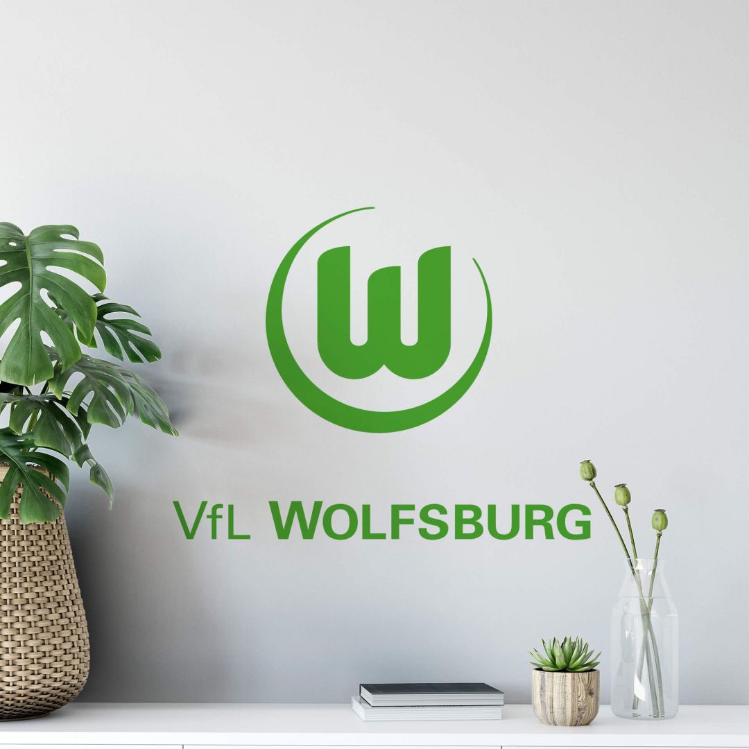 Wall-Art Wandtattoo »Fußball VfL Wolfsburg Logo« kaufen | BAUR | Wandtattoos