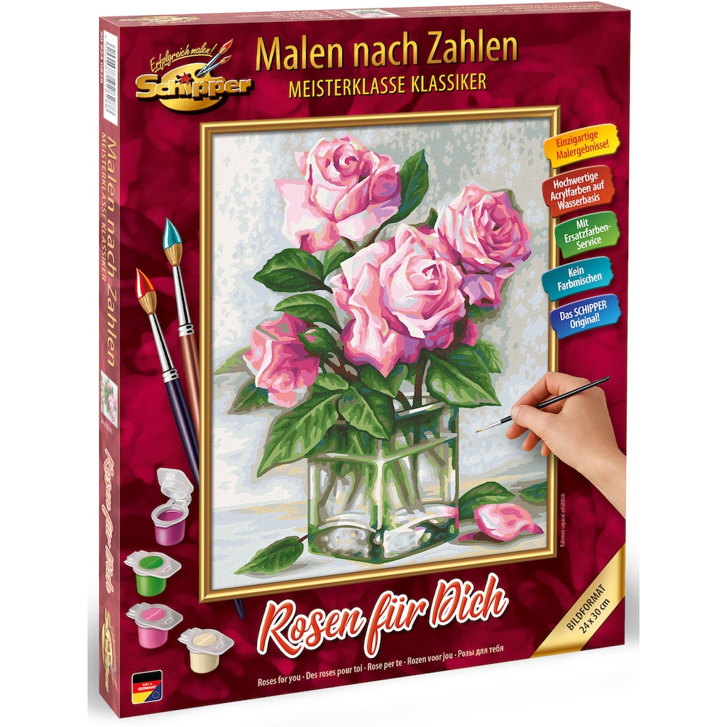 Schipper Malen nach Zahlen »Meisterklasse Klassiker - Rosen für Dich«