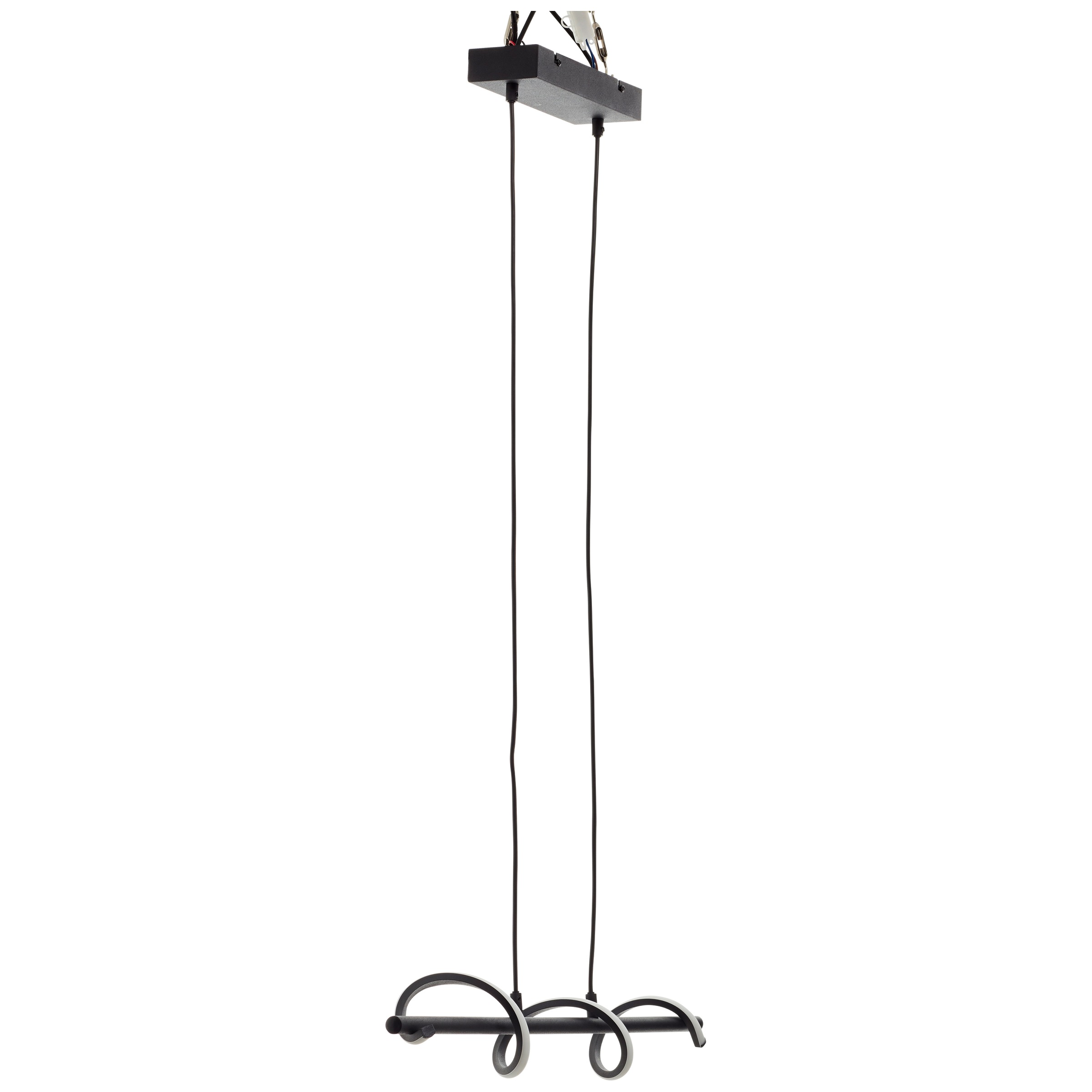 BRILLIANT LED Pendelleuchte "Eunice", schwarz (schwarz matt), 1 Stk., Leuchten, 80 cm Breite, 2600 lm, 4000 K, höhenverstellbar, matt Schwarz, LED Pendelleuchte 2