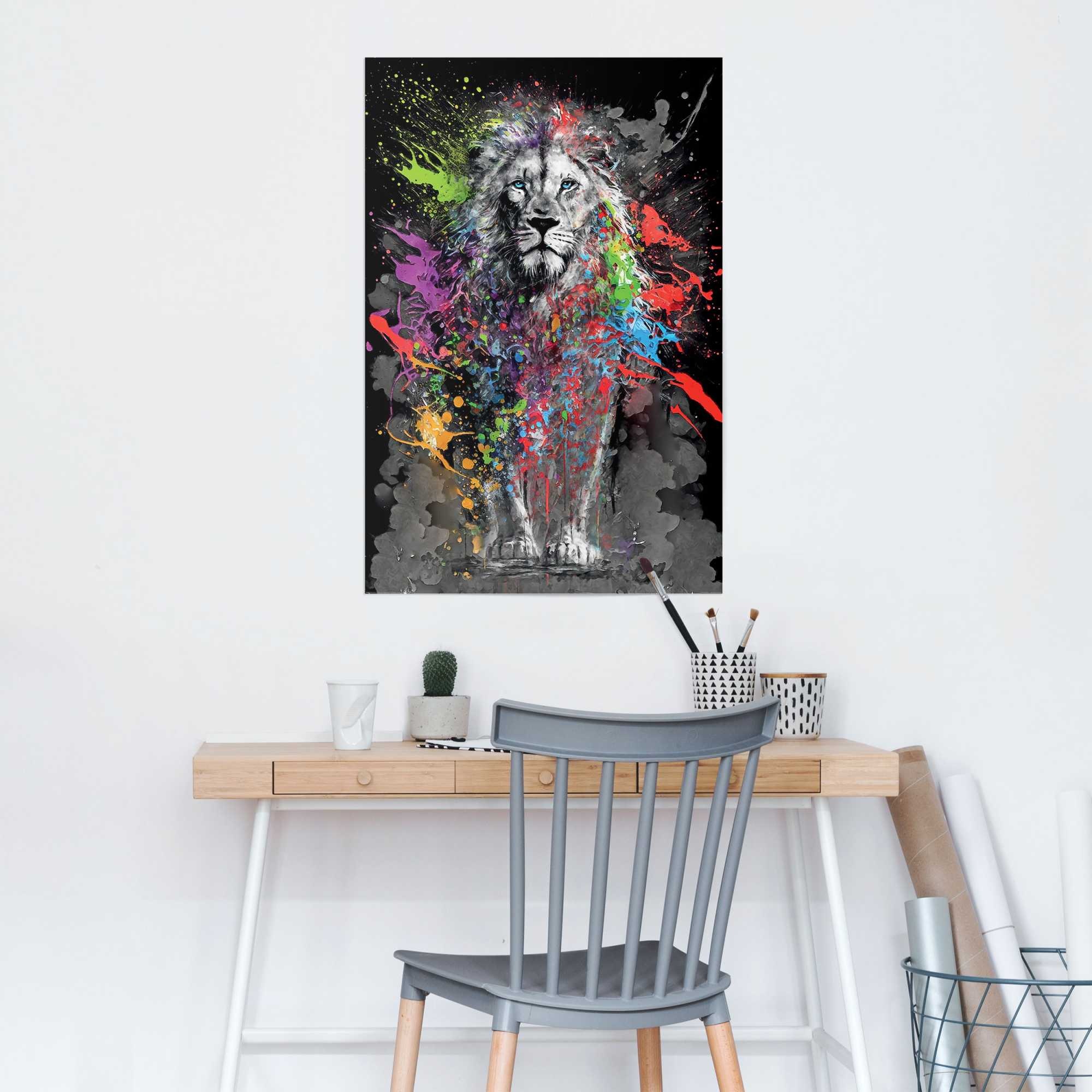 Reinders! Poster »Coloured Lion«