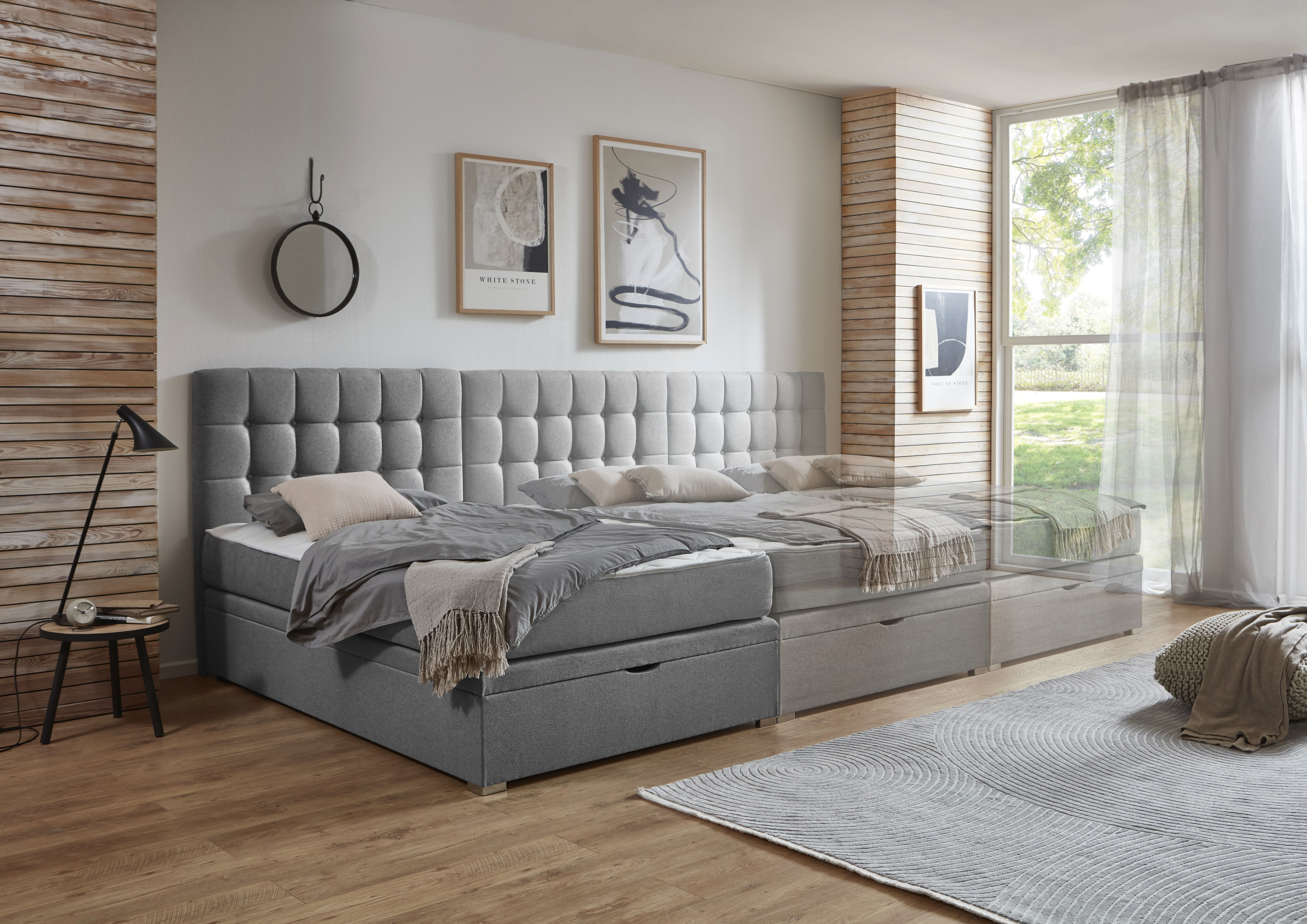 Thumbnail - ATLANTIC home collection Boxbett "Riona, erweiterbar zu Doppel- und Familienbett", wahlweise mit 120x200cm Taschen-Feder...