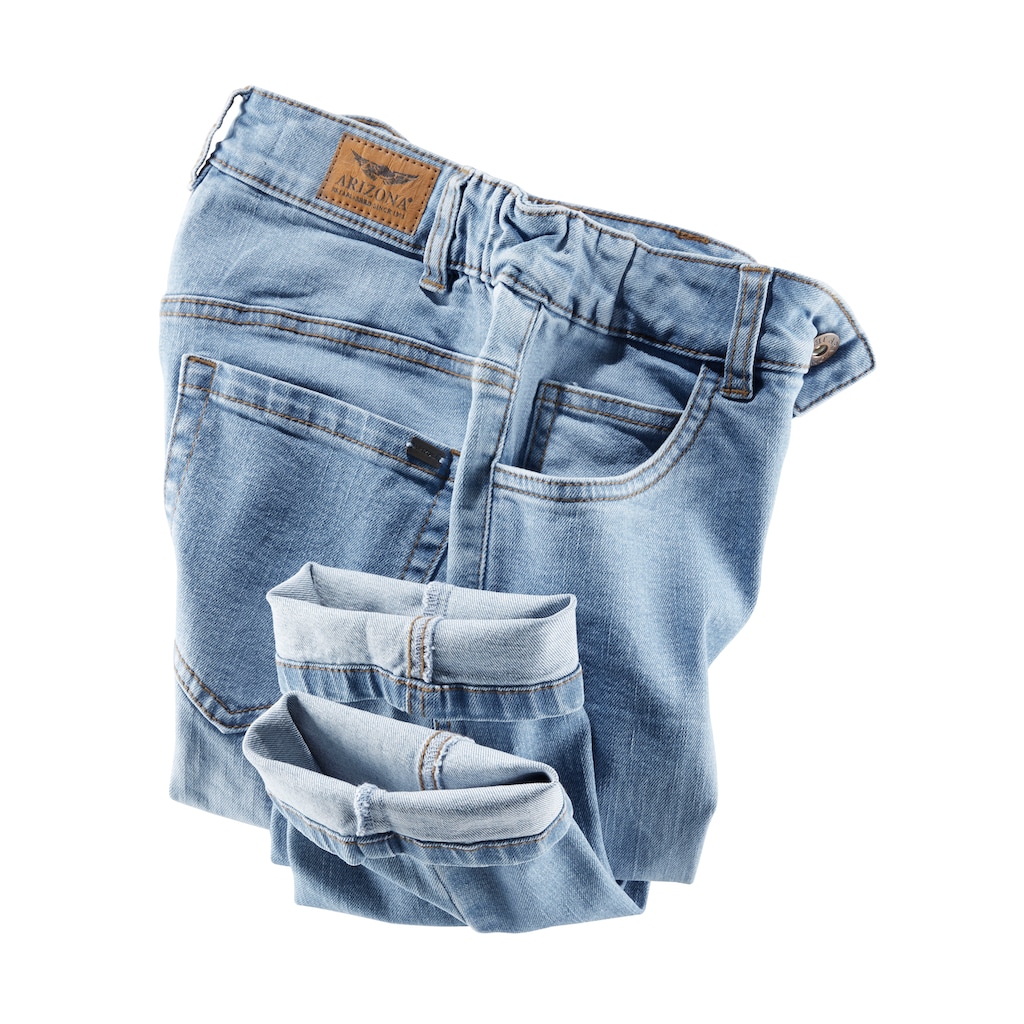 Arizona Slim-fit-Jeans »Bund mit seitlichem Gummizugeinsatz«