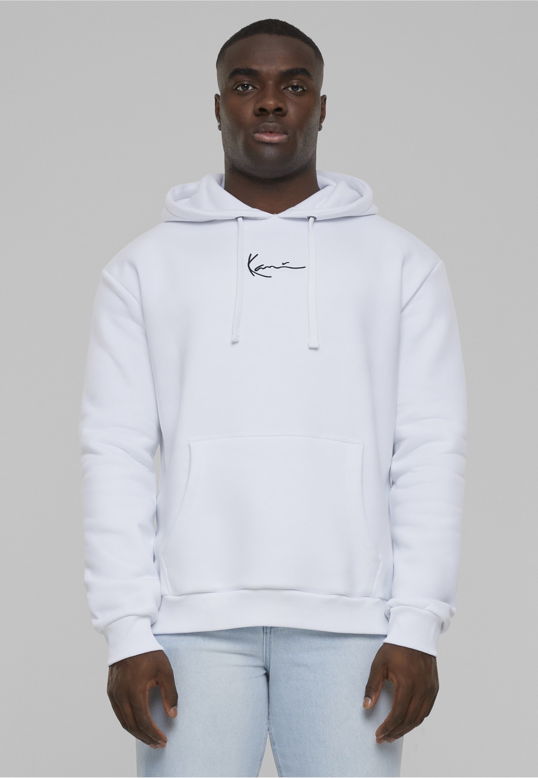 Karl Kani Rundhalspullover »Karl Kani Herren KKMQ12005 SMALL SIGNATURE HOODY WHT« 1 Stk.