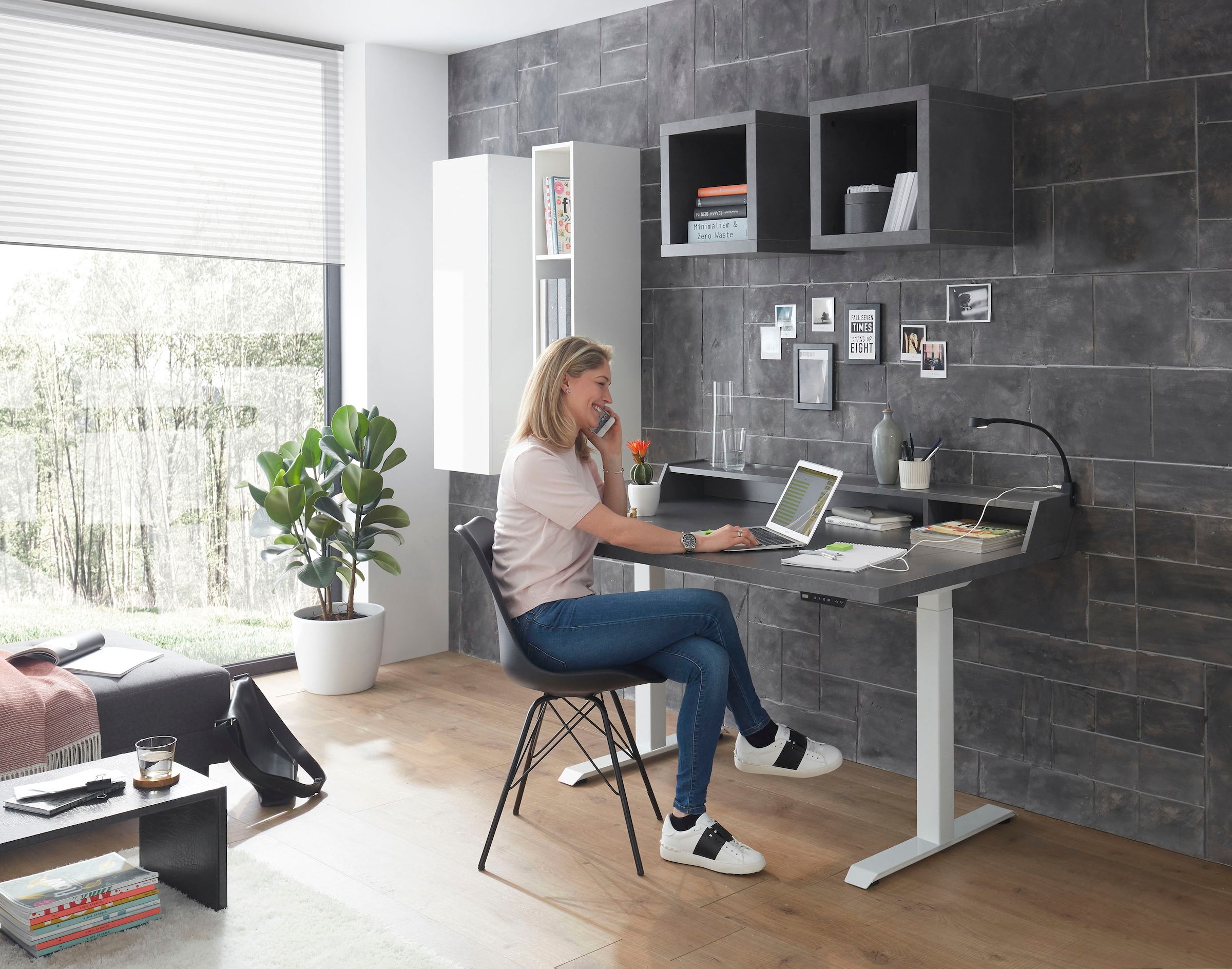 Mäusbacher Schreibtisch »Big System Office«, Breite 140 cm, elektrisch höhenverstellbar