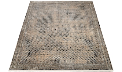 Teppich »POINTS«, rechteckig, hochwertiger Materialmix mit seidigem Glanz