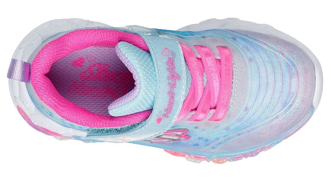 Skechers Lauflernschuh »ETERNAL HEART LIGHTS«, Blink,-Klettschuh mit Herz-Applikation, Größenschablone zum Download