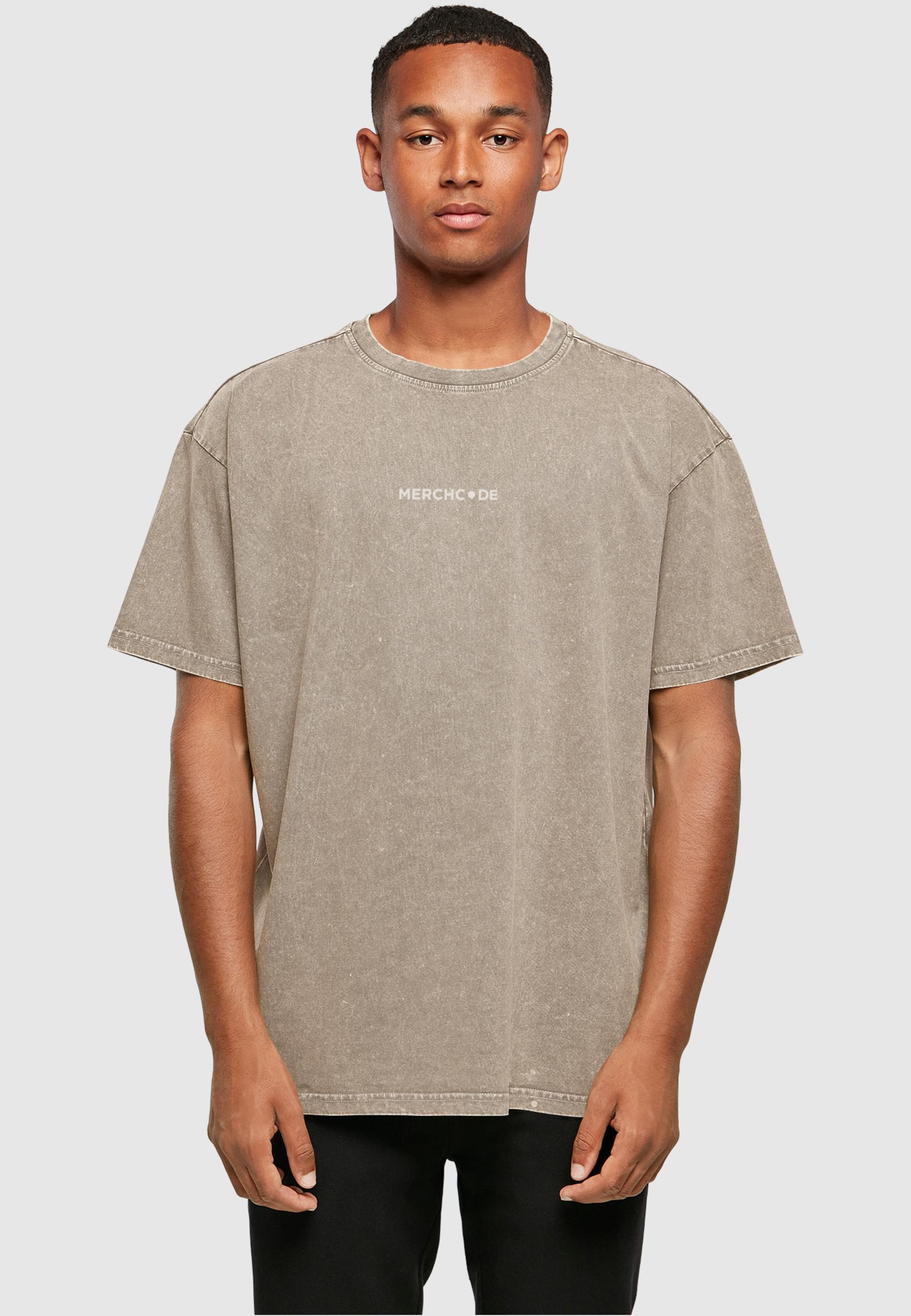 Thumbnail - Merchcode T-Shirt "Merchcode Herren Break The Rules Acid Washed Heavy Oversized Tee", (1 tlg.)