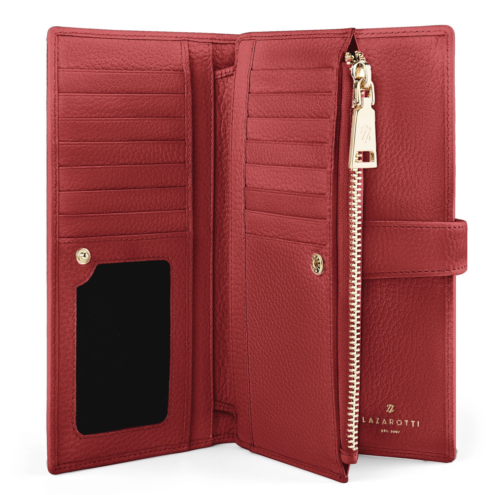 Lazarotti »Bologna Leather Geldbörse Leder 20 cm«