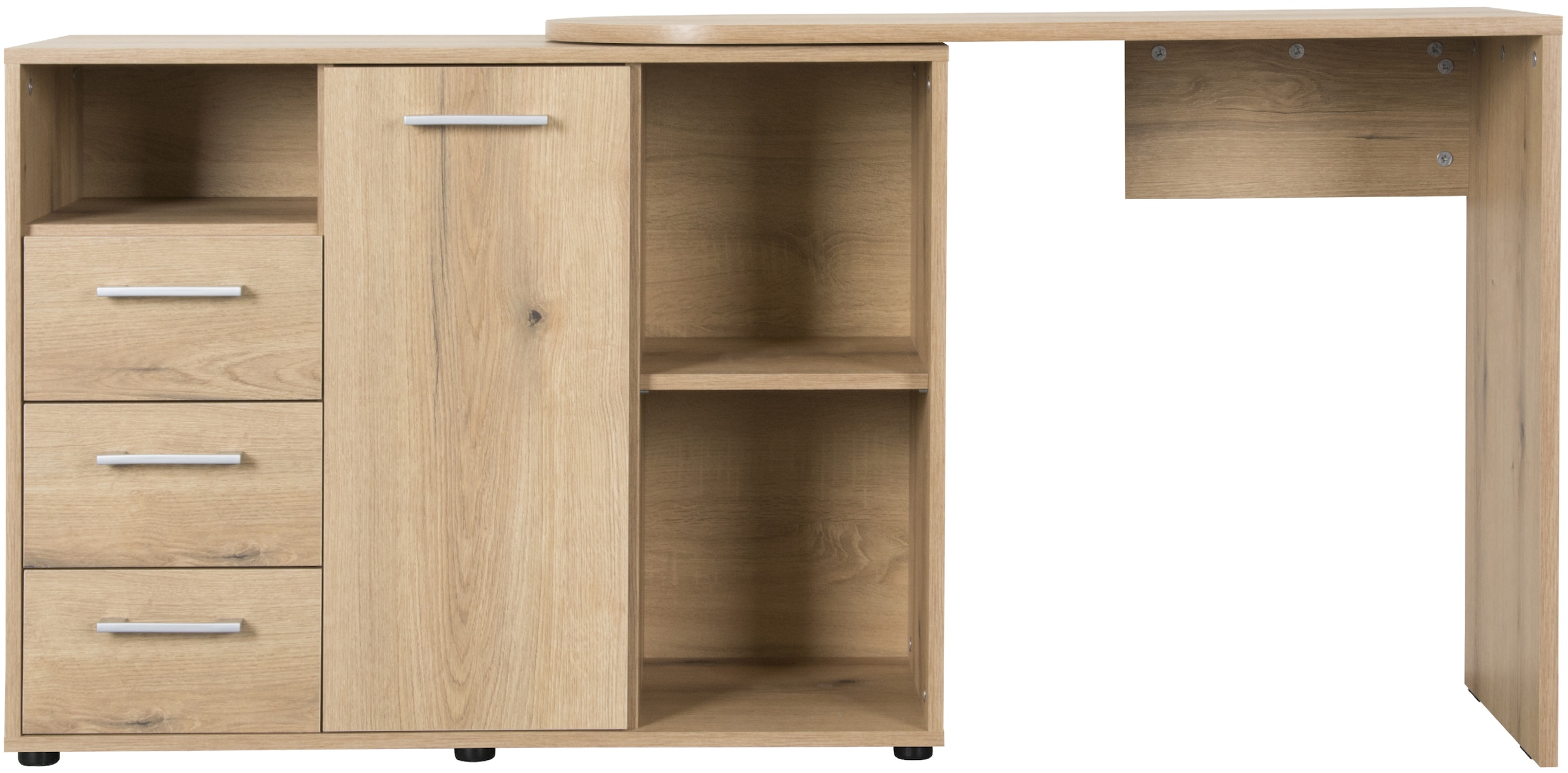 VOGL Möbelfabrik Schreibtisch, schwenkbare Tischplatte, platzsparend, Made in Germany