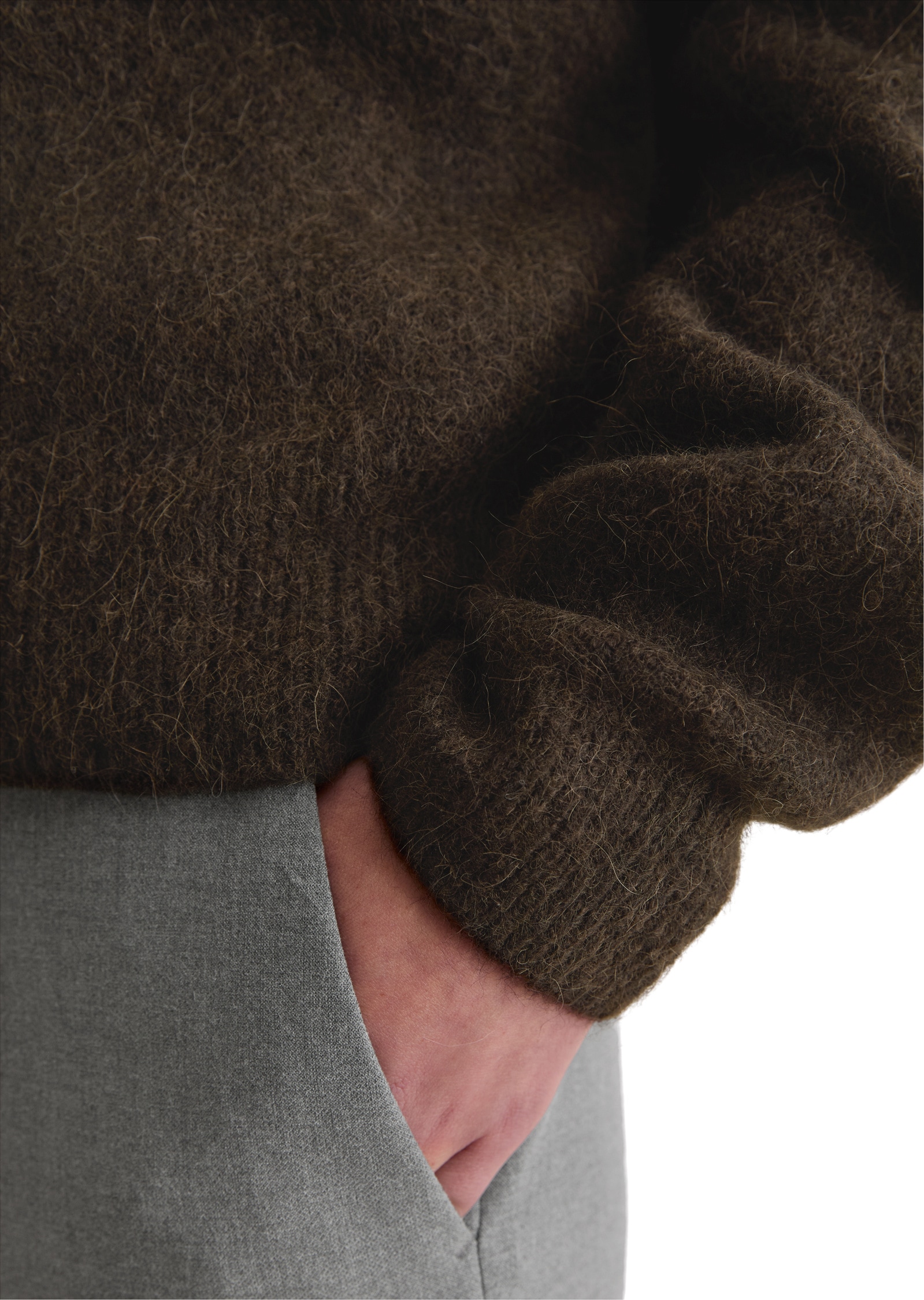 Marc O'Polo DENIM Rundhalspullover »aus kuscheligem Alpakawolle-Mix«