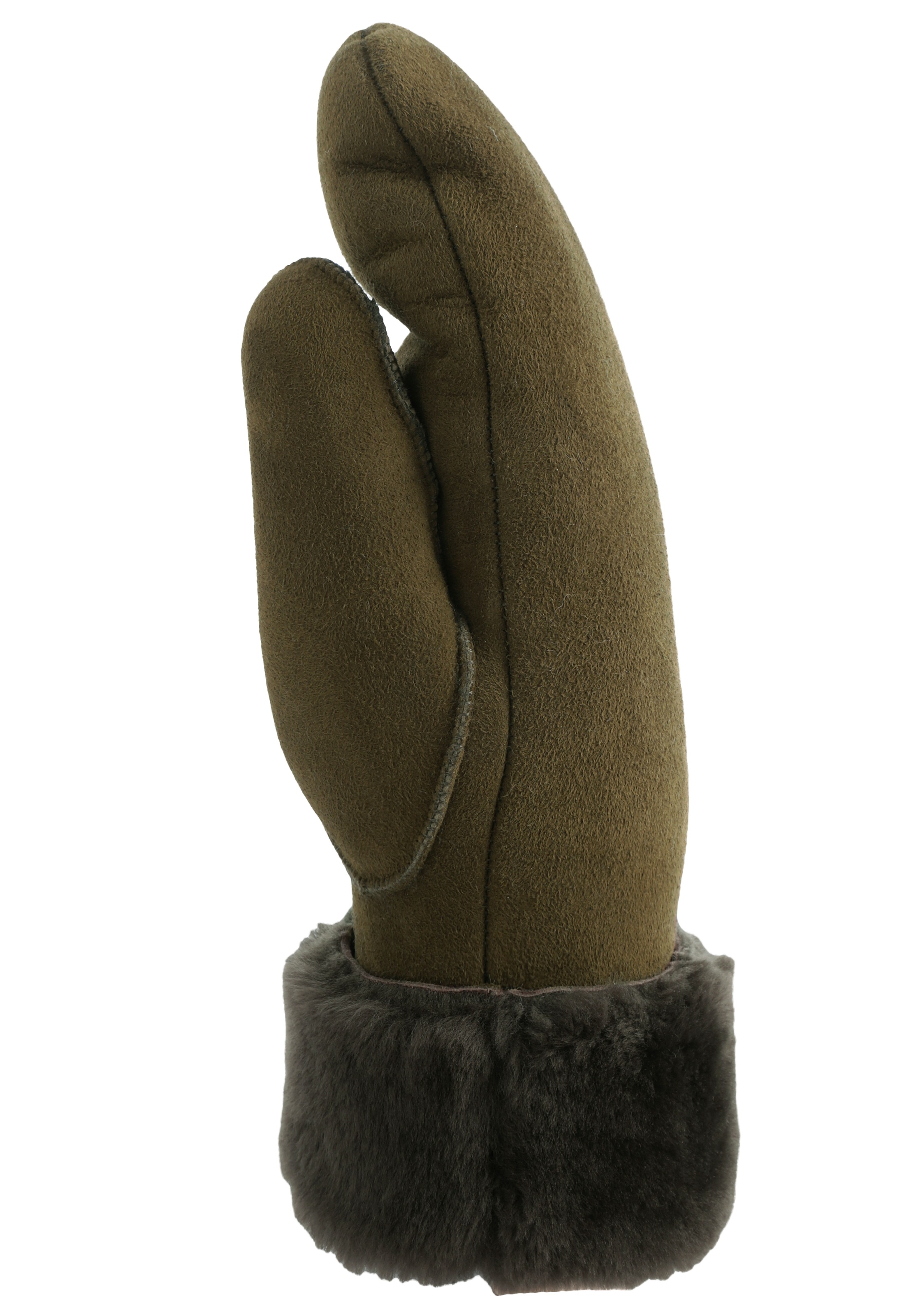 PEARLWOOD Lederhandschuhe »FIONA«, (1 Paar), Velourleder, Fausthandschuh, warm gefüttert