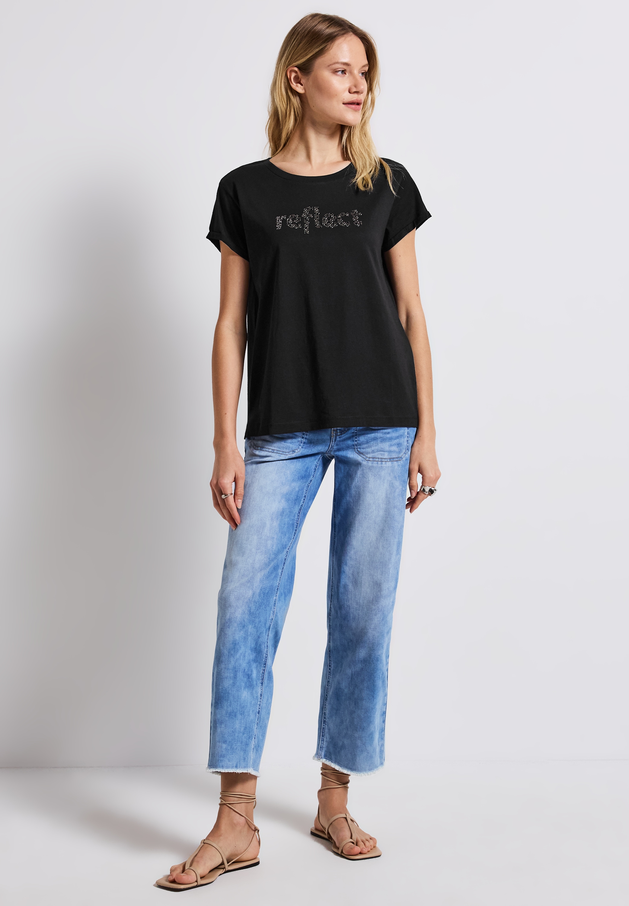 STREET ONE T-Shirt, im soften Baumwoll-Mix