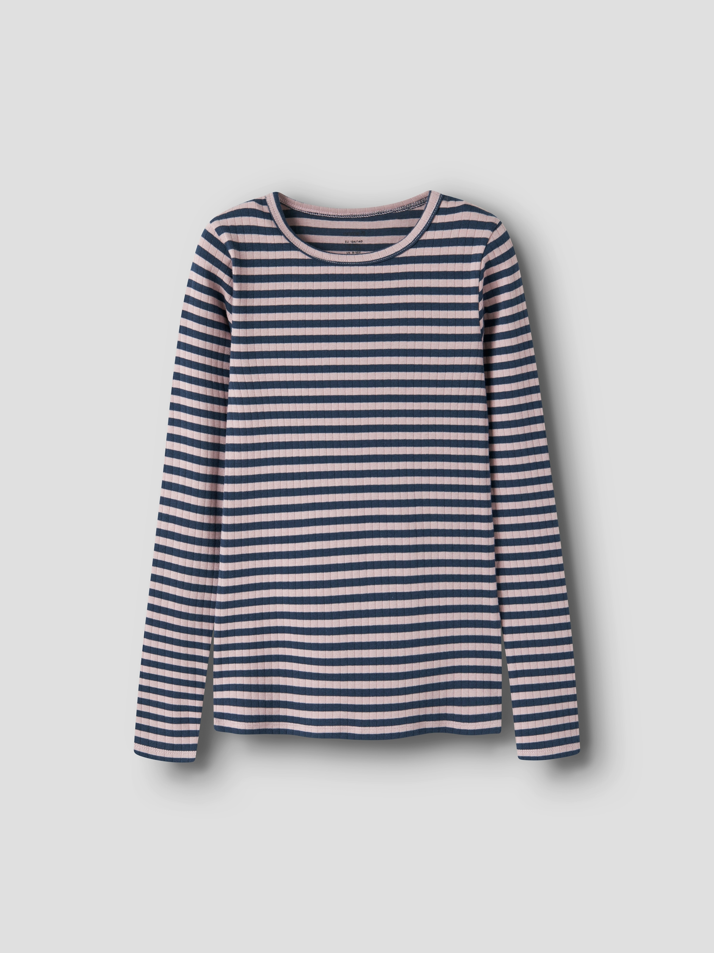 Name It Langarmshirt "NKFSURAJA XSL LS TOP NOOS" toller Ringel-Look in gerippter Qualität