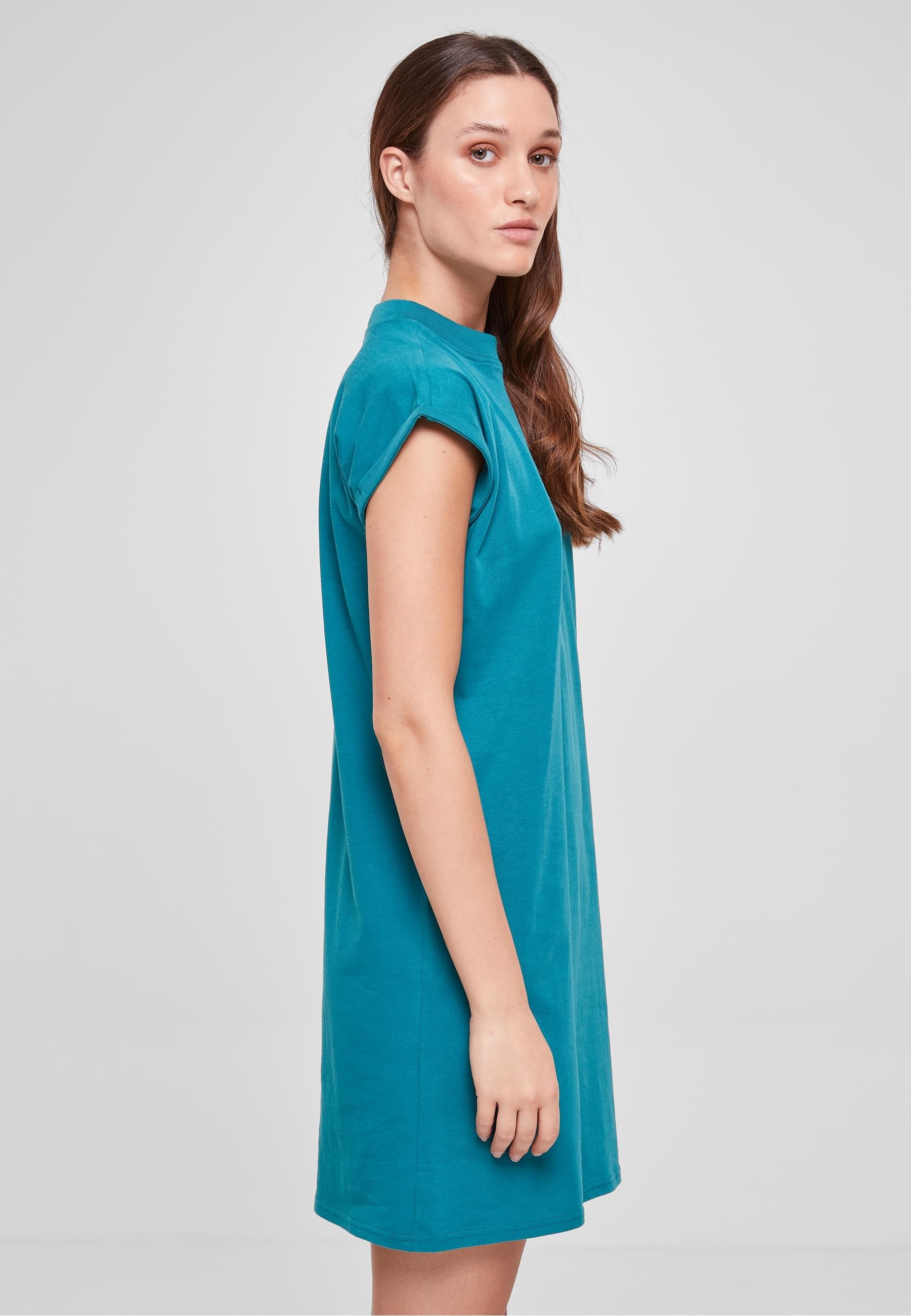 URBAN CLASSICS Shirtkleid »Urban Classics Damen Ladies Turtle Extended Shoulder Dress«, (1 tlg.)