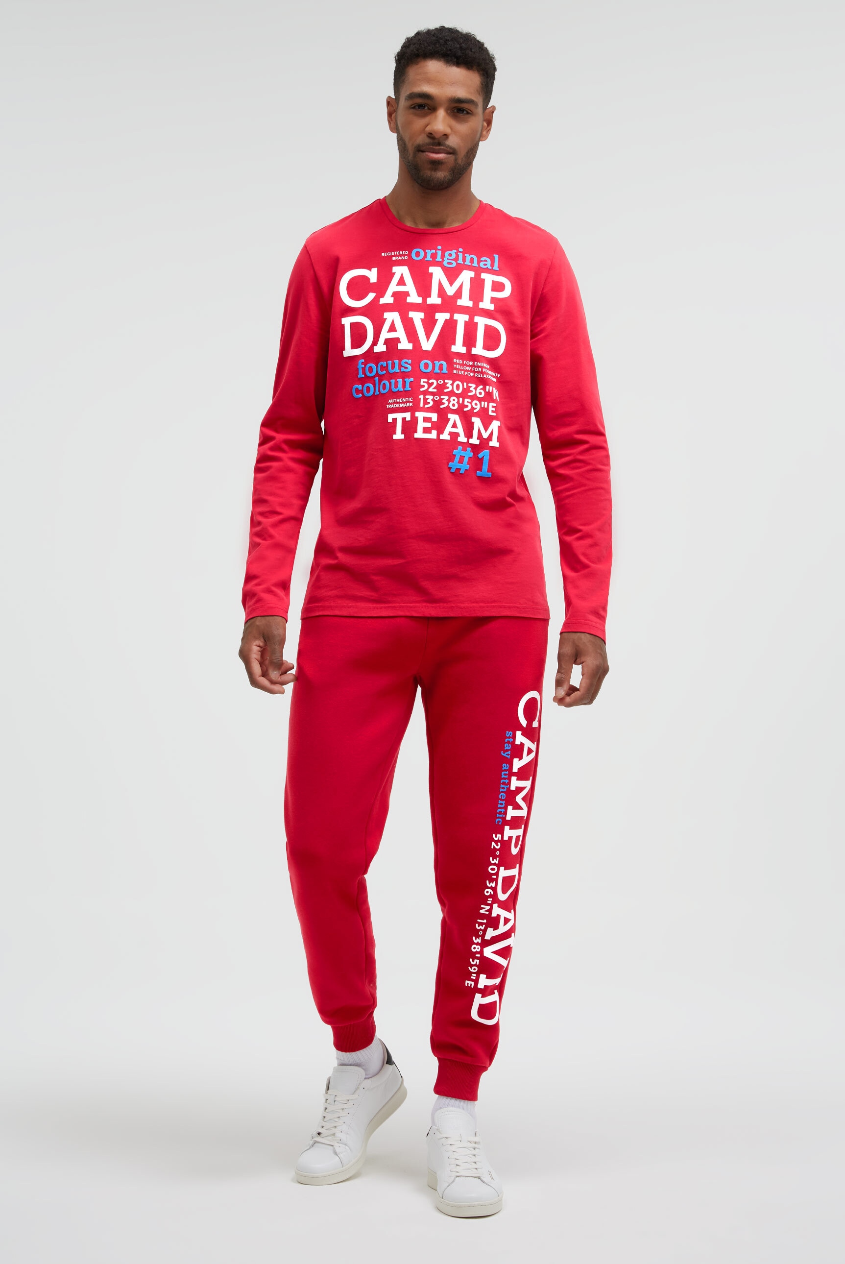 CAMP DAVID Rundhalsshirt aus Baumwolle