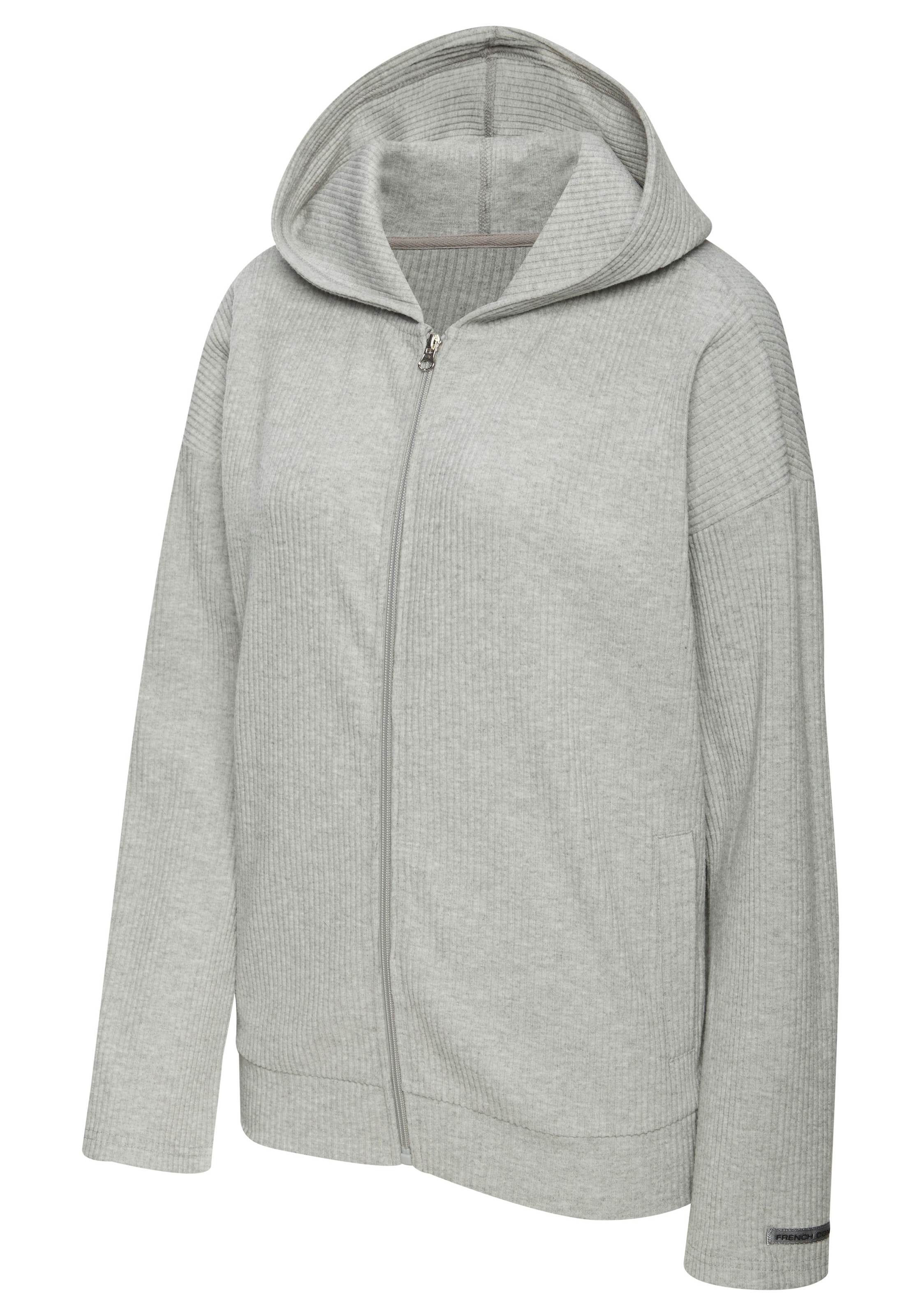 French Connection Sweatjacke, weiche Rippstruktur, Loungewear