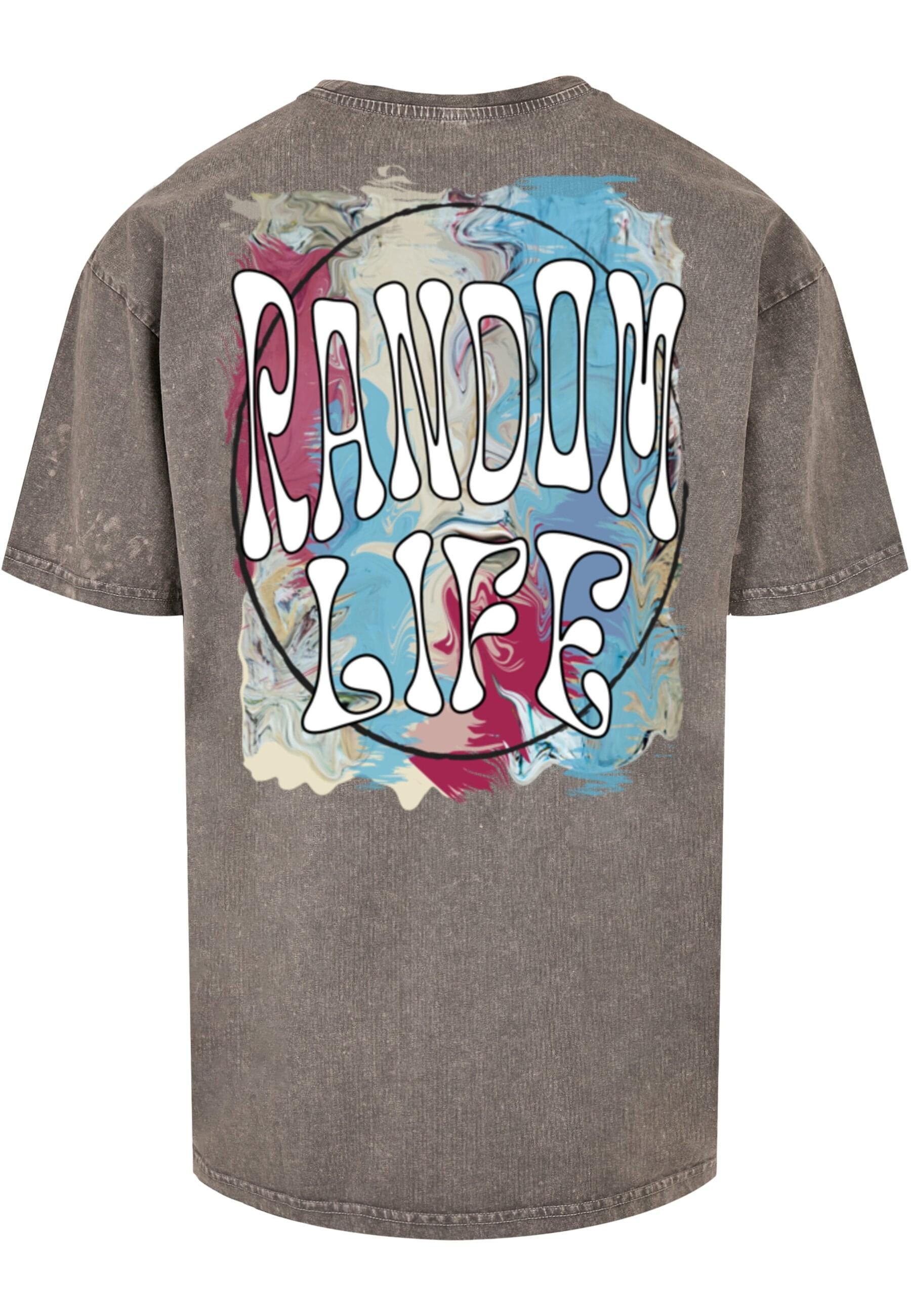 Merchcode T-Shirt »Merchcode Herren Random Life Acid Washed Heavy Oversized Tee«, (1 tlg.)