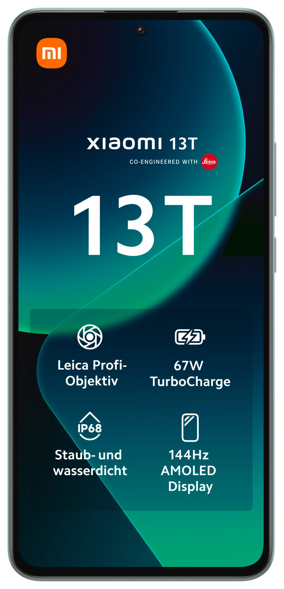 Xiaomi Smartphone »13T mit 8GB RAM + 256GB internem Speicher«, Hellgrün, 16,94 cm/6,67 Zoll, 256 GB Speicherplatz, 50 MP Kamera, 16,94 cm (6,67 Zoll) 144 Hz CrystalRes AMOLED Display