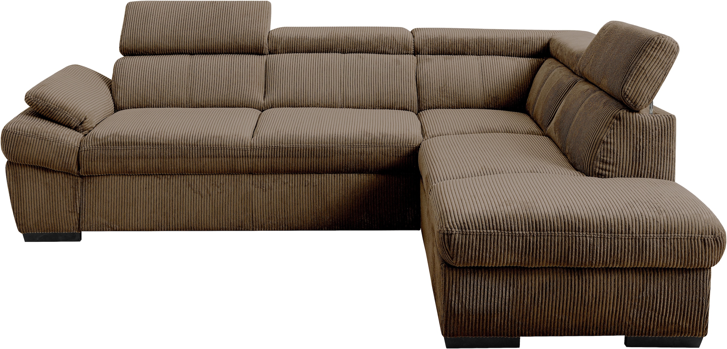 exxpo - sofa fashion Ecksofa inkl. Kopf- und Armteilverstellung, wahlweise mit Bettfunktion