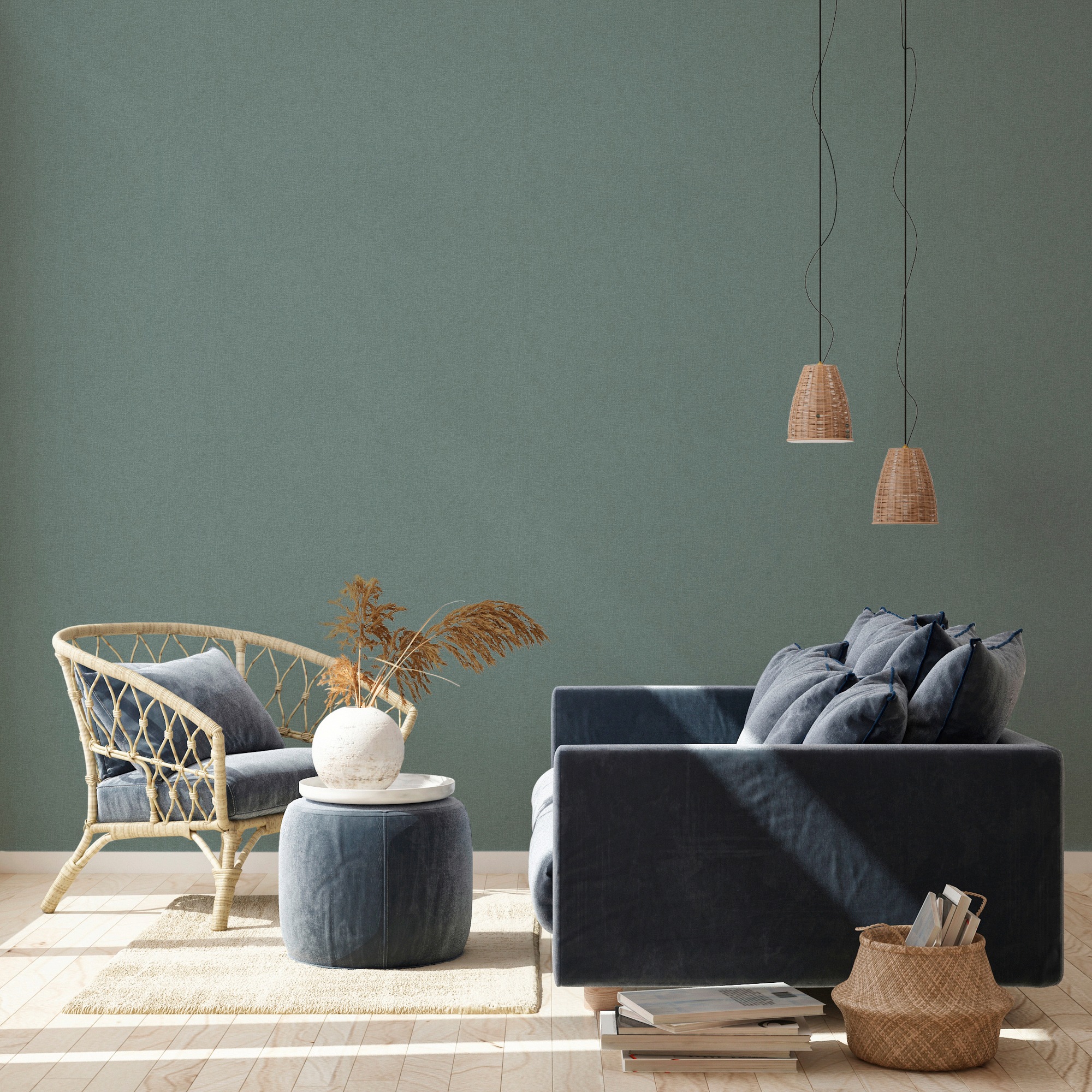 living walls Vliestapete »New Walls Cosy & Relax Uni«, uni-einfarbig-unifarben, Uni Tapete einfarbig Tapeten Wohnzimmer Schlafzimmer Küche modern Büro
