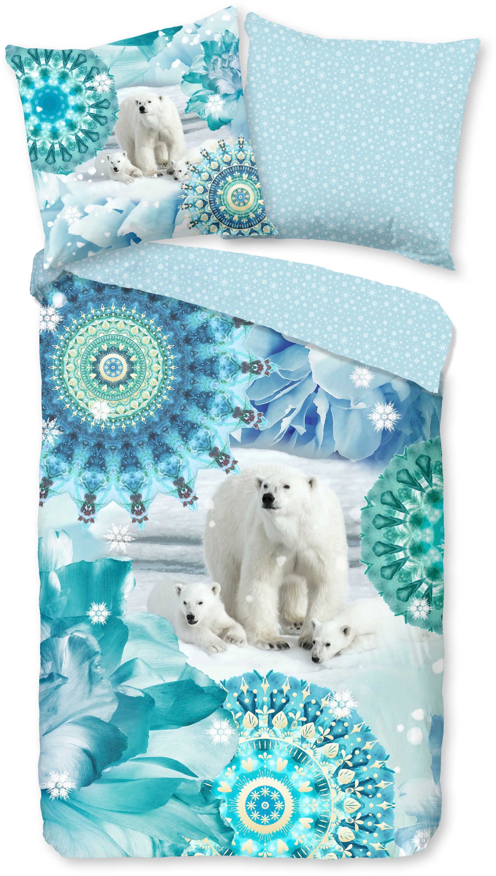 hip Wendebettwäsche "Seppo" 2 Stk. tlg. Biber, 135x200, Warm, Weich, Wendeo günstig online kaufen