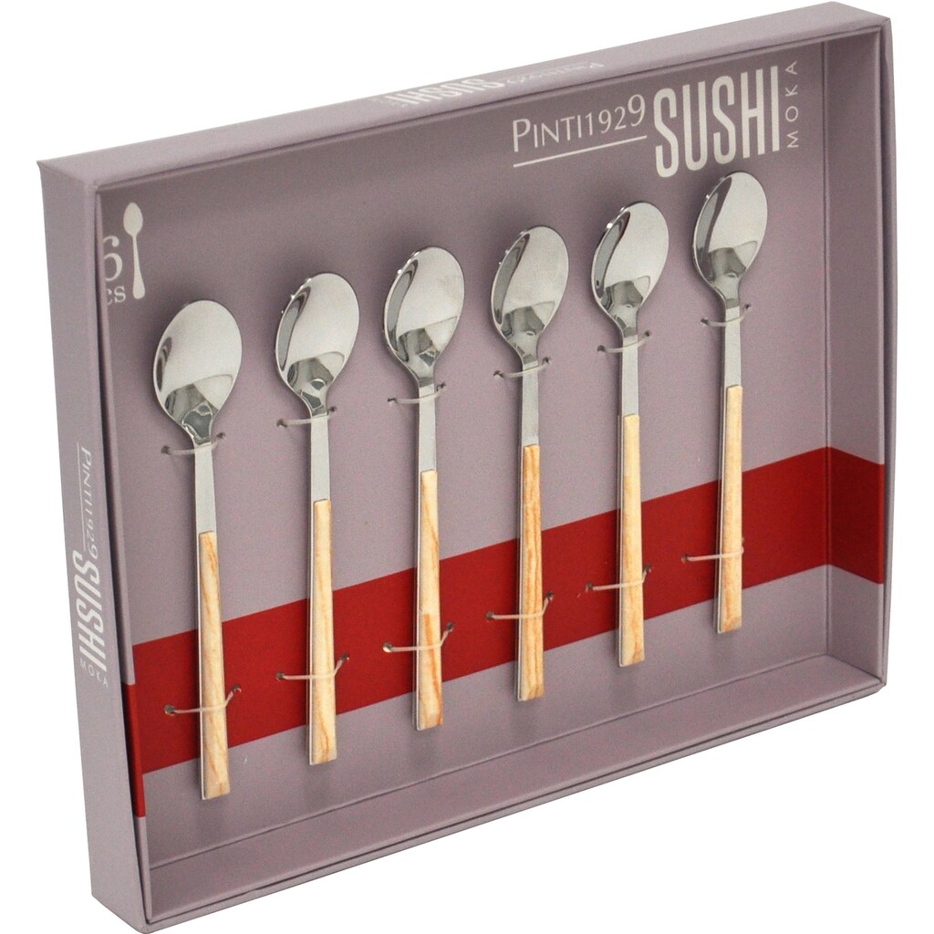 PINTINOX Kaffeelöffel »Sushi Moka«, (Set, 6 tlg.)