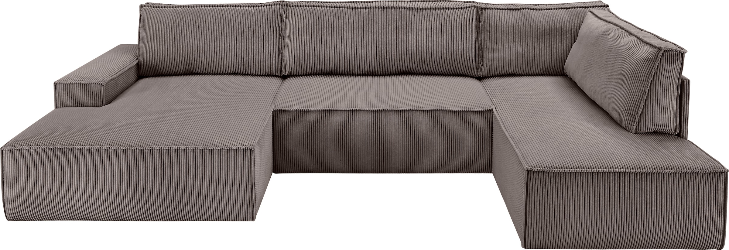 Home affaire Wohnlandschaft »SHERWOOD 329 cm, U-Form, Schlafsofa,«