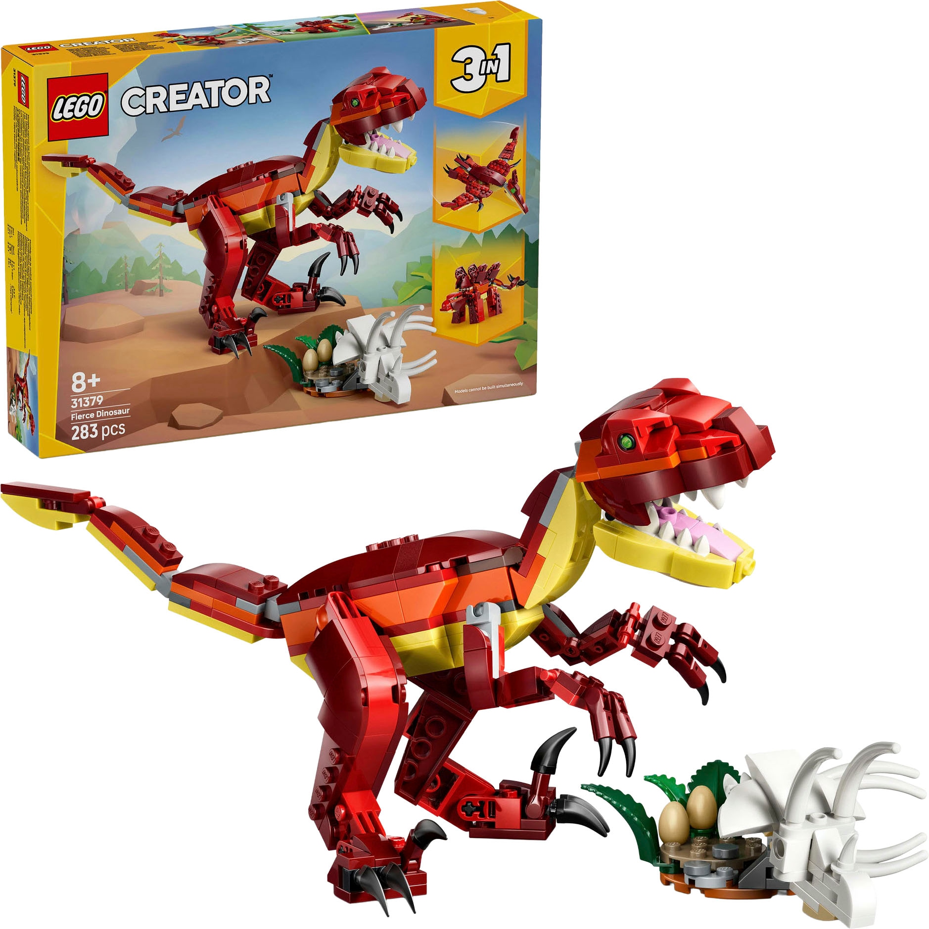 LEGO® Konstruktionsspielsteine »Wilder Dinosaurier (31379), LEGO Creator« Made in Europe