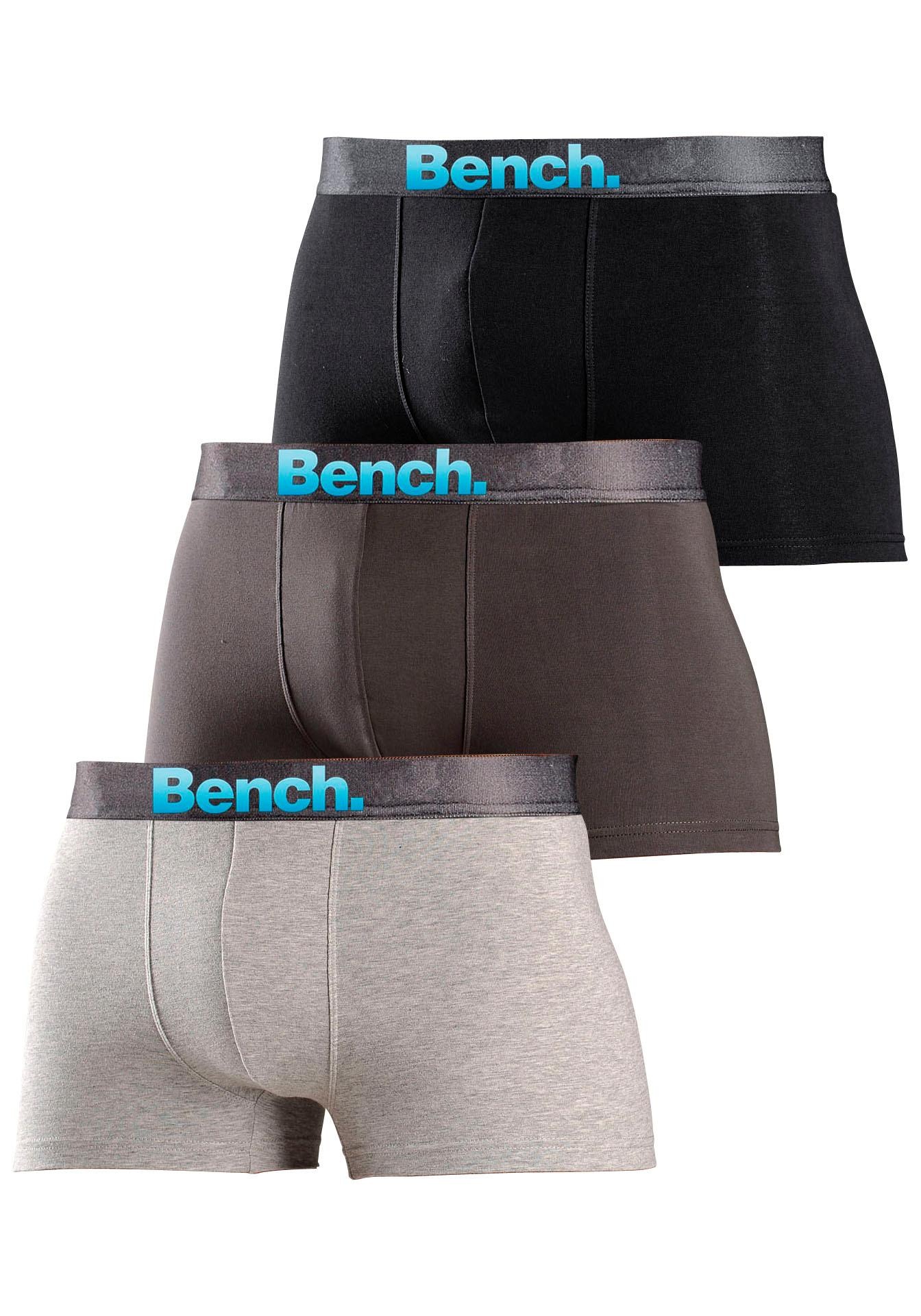 Bench. Boxer "Boxershorts für Herren", (Packung, 3 St.), mit Logo Webbund günstig online kaufen