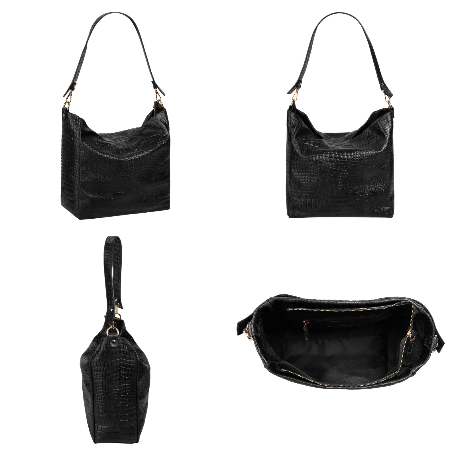 Samantha Look Shopper, echt Leder, Made in Italy