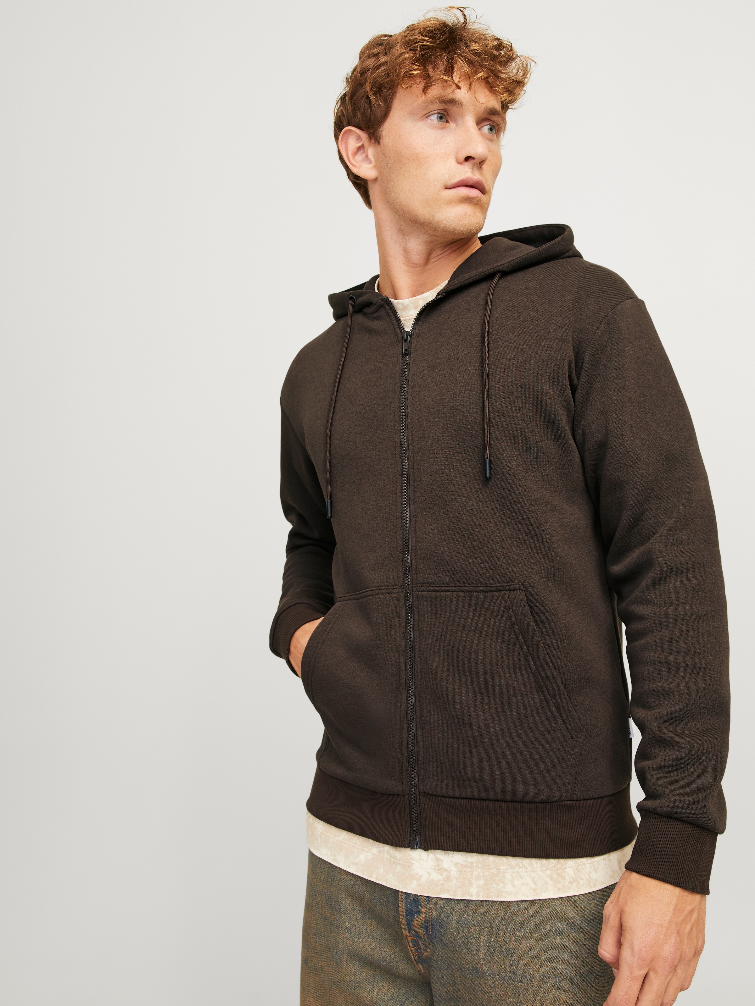 Jack & Jones Kapuzensweatjacke "JJEBRADLEY SWEAT ZIP HOOD NOOS", mit Kapuze günstig online kaufen