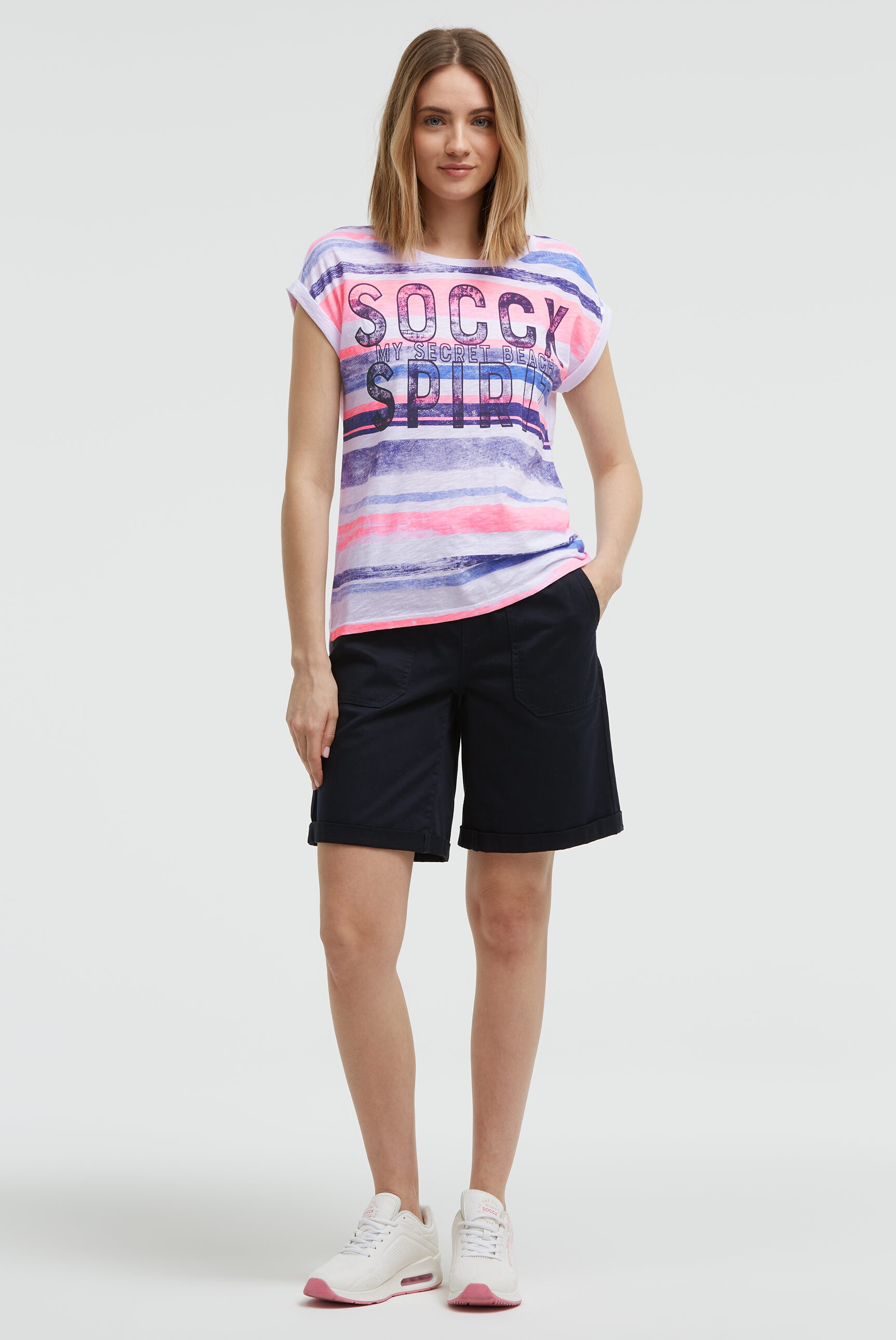 SOCCX Rundhalsshirt aus Baumwolle
