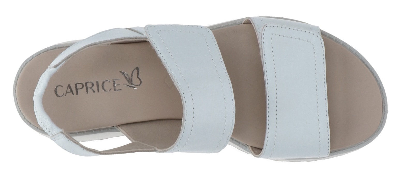 Caprice Keilsandalette, Riemchensandale, Bequemschuh, Sommerschuh mit Gummizug