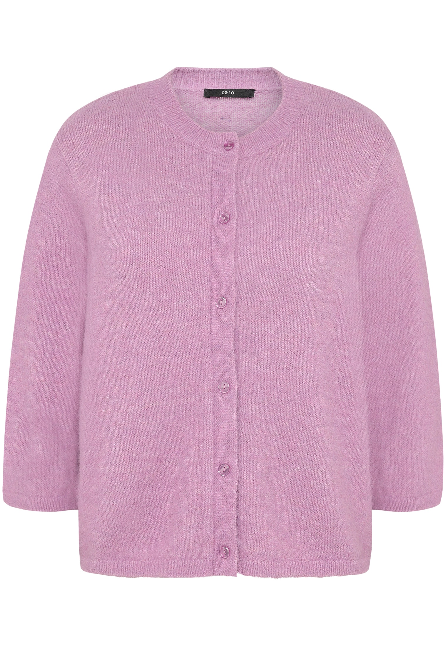 Zero Strickjacke »Damen 3/4 Arm und Knöpfe« 1 Knopfleiste